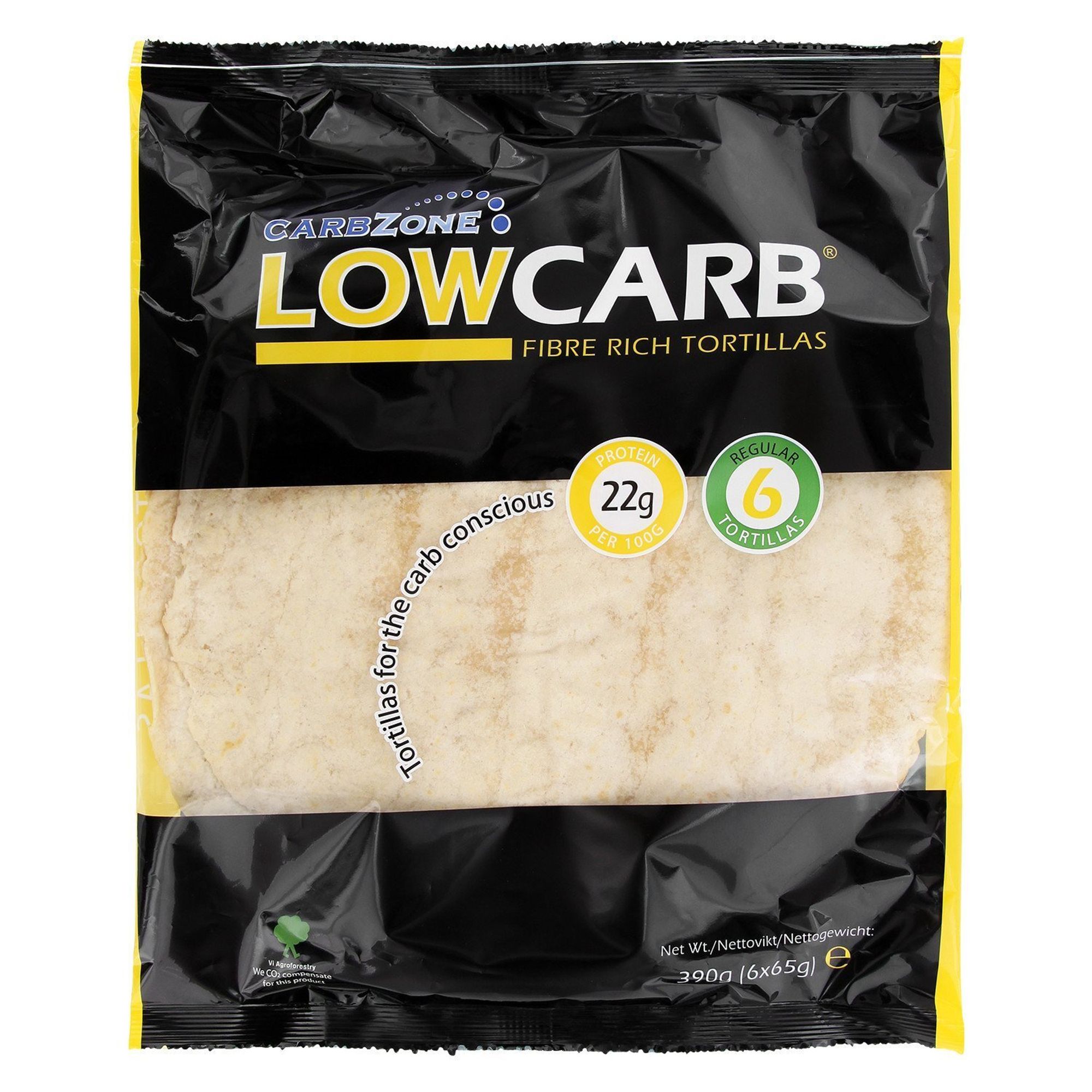 Tortilla Groß (6x65g) - Carbzone - 390g (5er-Pack)