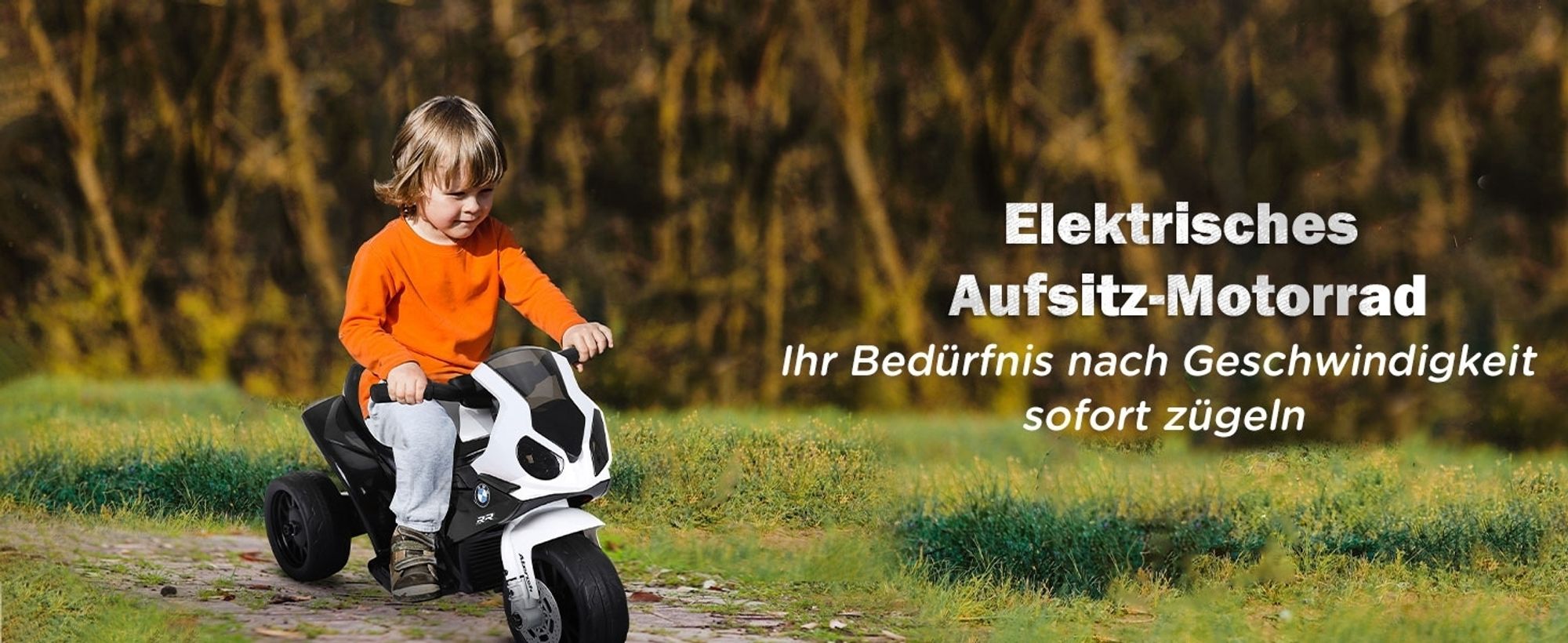 HOMCOM Elektro Motorrad für Kinder Kindermotorrad Kinderfarhzeug BMW Linzenz