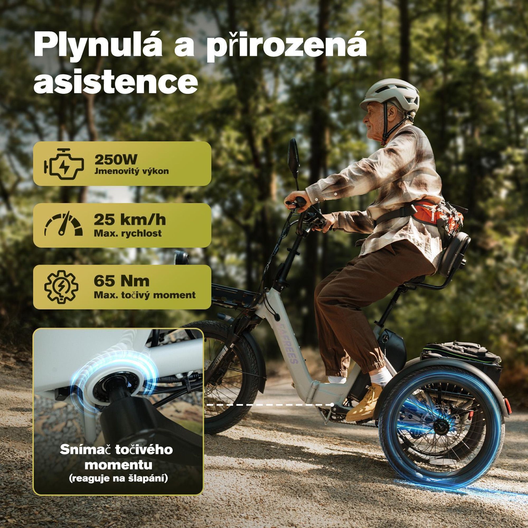 Elektrokolo FAFREES F20 Mate II - Motor 250W Baterie 48V25AH 20 Palce Pneumatiky Hydraulická kotoučová brzda - Armádní zelená