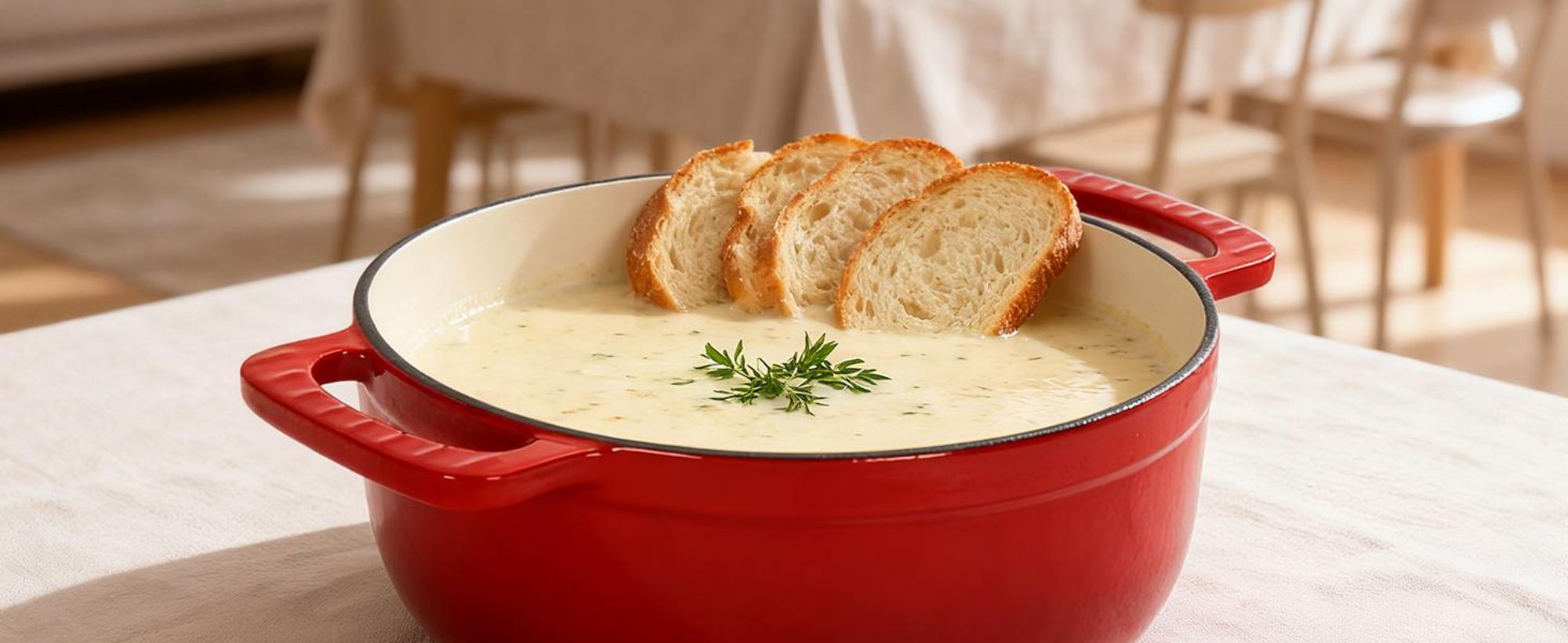 FCH Gusseisen Topf 26cm - 6QT-5.5L Emaille Bräter mit Deckel backofengeeignet - für Küche Backen Schmoren Braten (Rot)