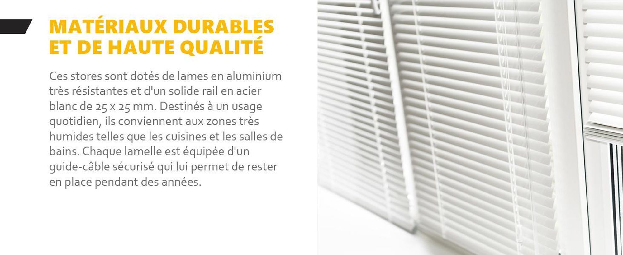 time4blinds – Store Occultant sans Percage – Store Enrouleur – Adhésive, Cassette Aluminium – Brillance Blanche, Gauche, 900x1200