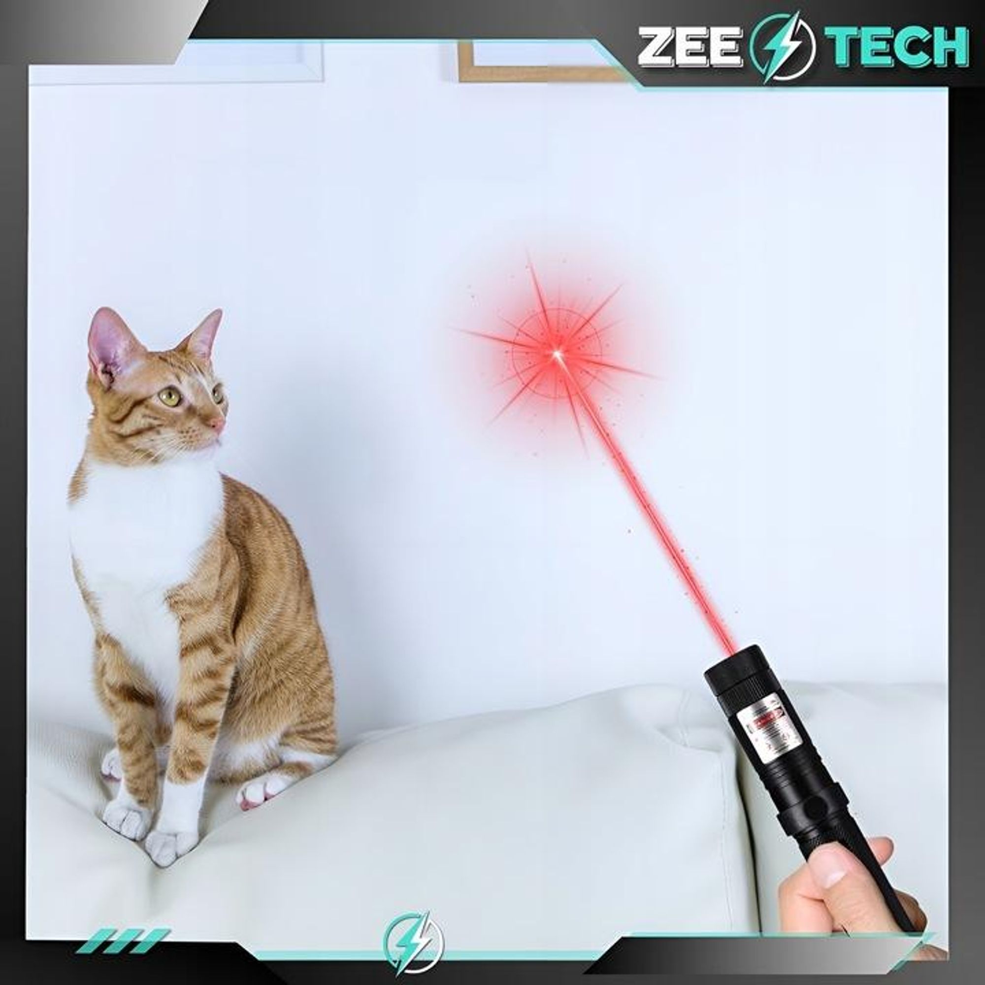 Laserzeiger Rot Usb Starker Pointer Grosse Reichweite Akku