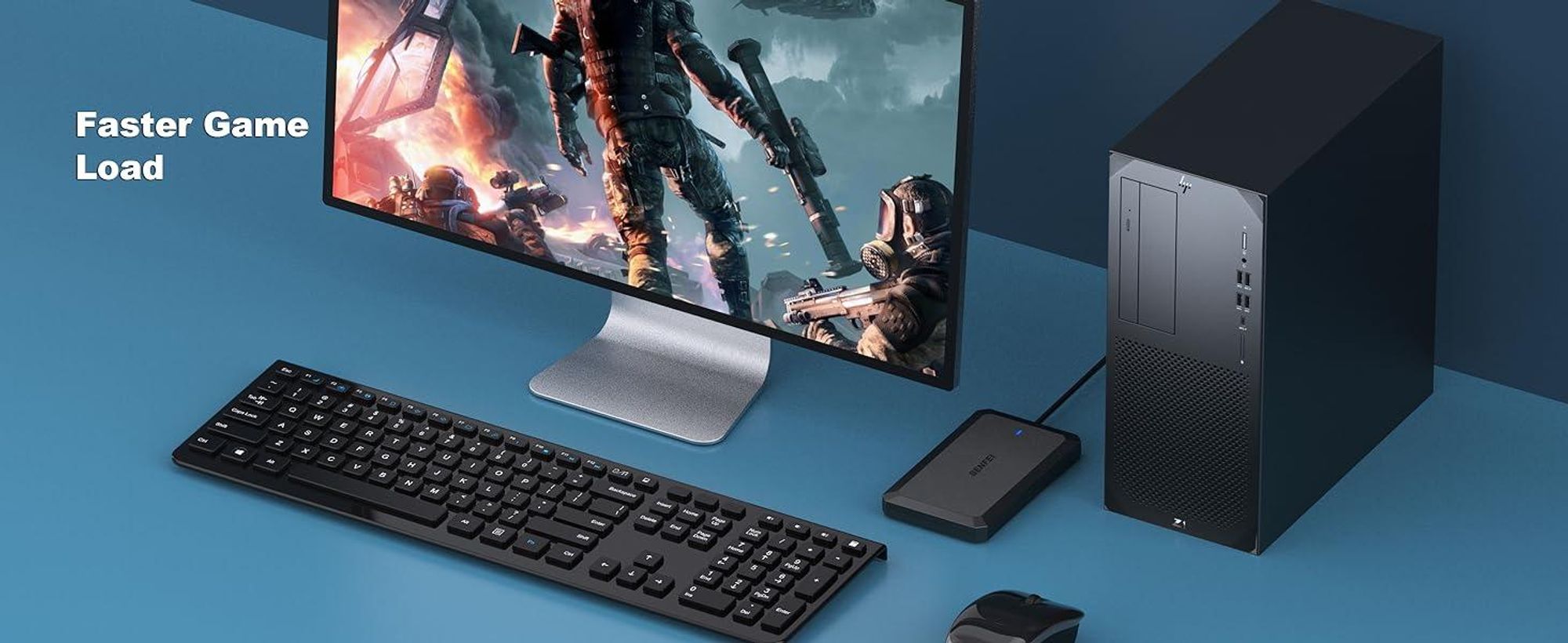 BENFEI Festplattengehäuse Externes 2.5 Zoll SATA Festplattengehäuse USB C /A