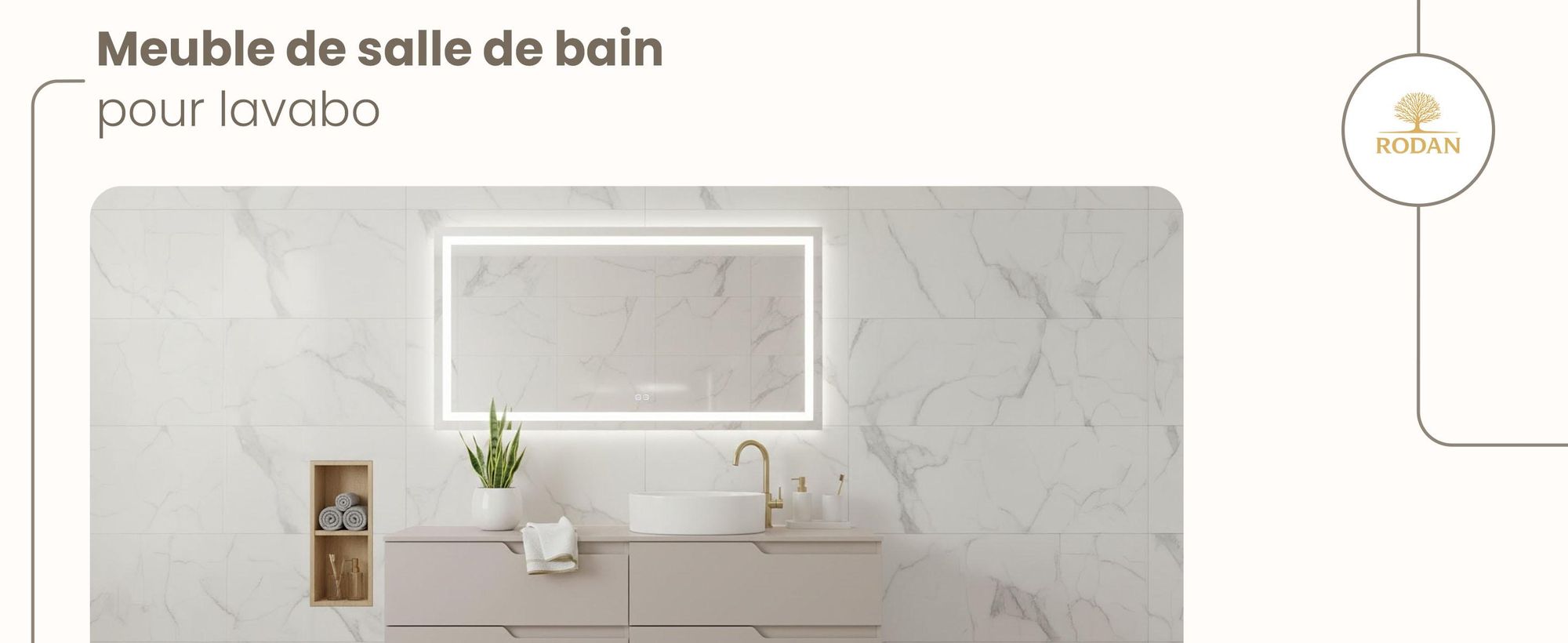 RODAN, meuble de salle de bain, armoire moderne, meuble sous vasque, meuble sous lavabo