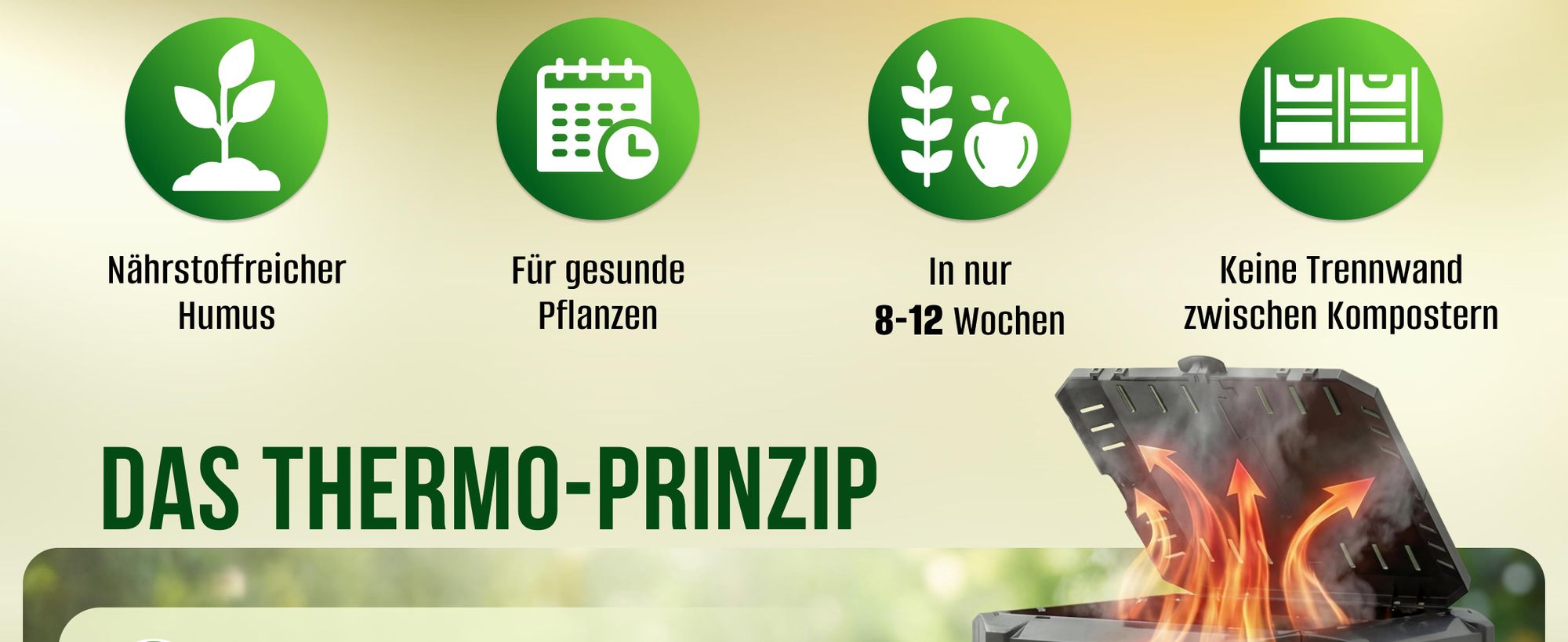 DEUBA® Komposter Klappbar 1600L