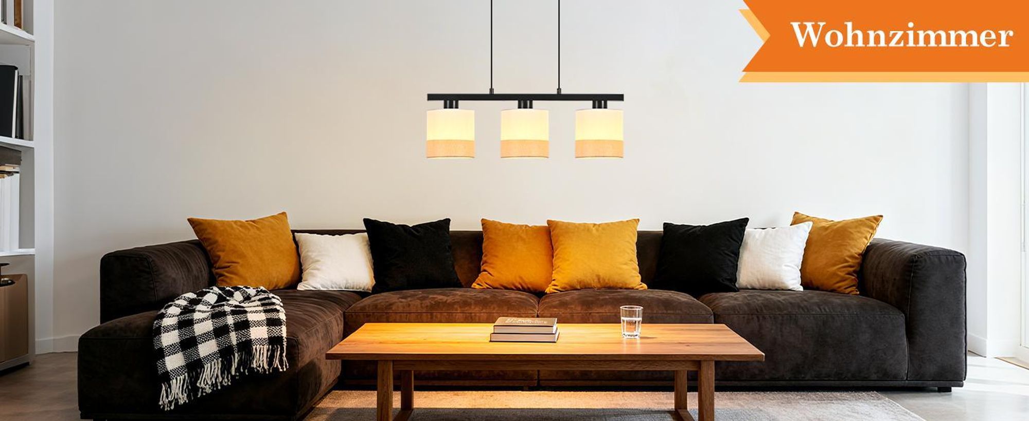 ZMH Esstisch Pendelleuchte 3 flammig Vintage Hängelampe Weiß Stoffschirm Esstischlampe Höhenverstellbar Pendellampe E27 Esszimmer (ohne Leuchtmittel)