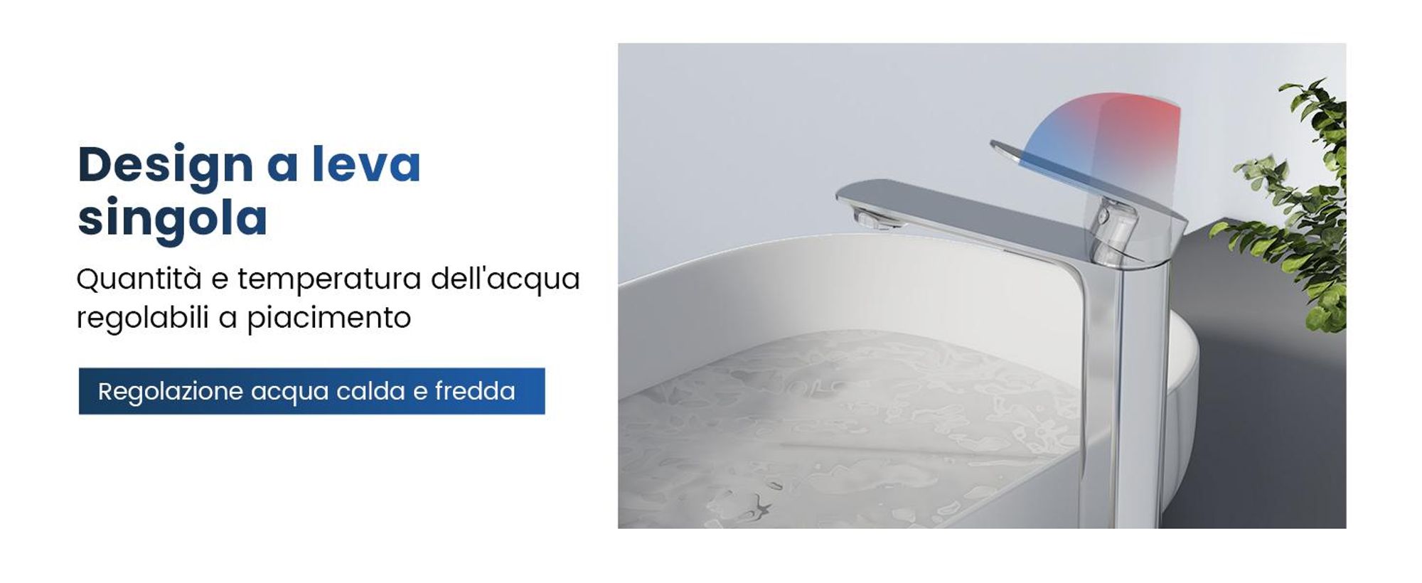 EMKE Rubinetto per lavabo Rubinetto per lavandino Rubinetto per bagno Miscelatore monocomando Rubinetto per bagno in ottone 269 x 215 x 49 mm Cromo