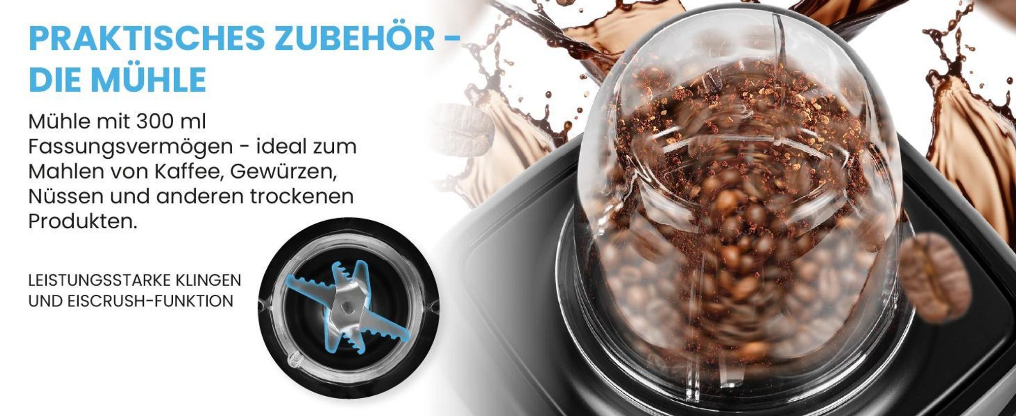Standmixer Glas Smoothie Maker für Cocktails