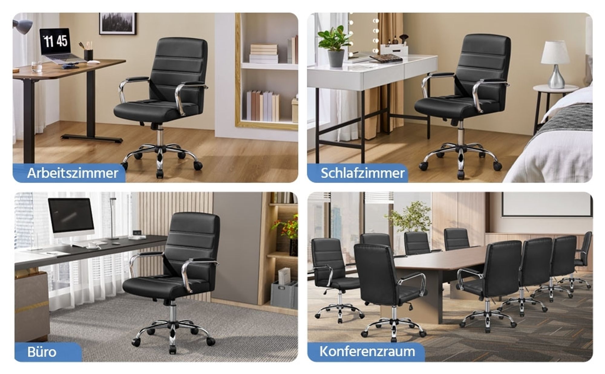 Drehstuhl für Arbeitszimmer Schlafzimmer Büro Konferenzraum