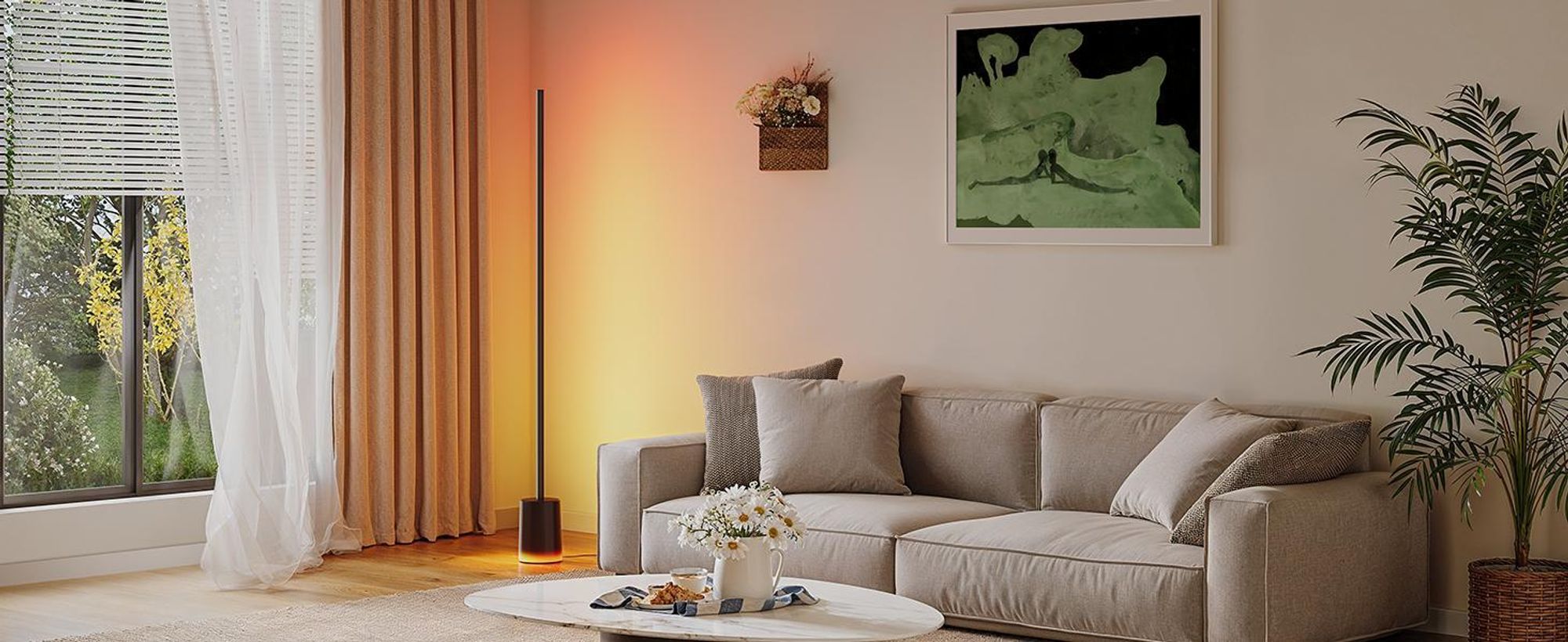 Govee LED Stehlampe Dimmbar RGBIC, Floor Lamp