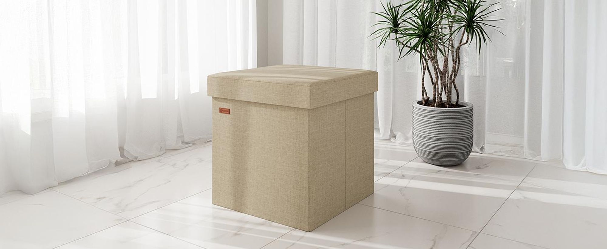 CASARIA® Sitzbank mit Stauraum Faltbar Weiß 115x40x40cm Gepolstert Deckel Kunstleder Schlafzimmer Wohnzimmer Flur Sitztruhe Truhenbank Polsterbank
