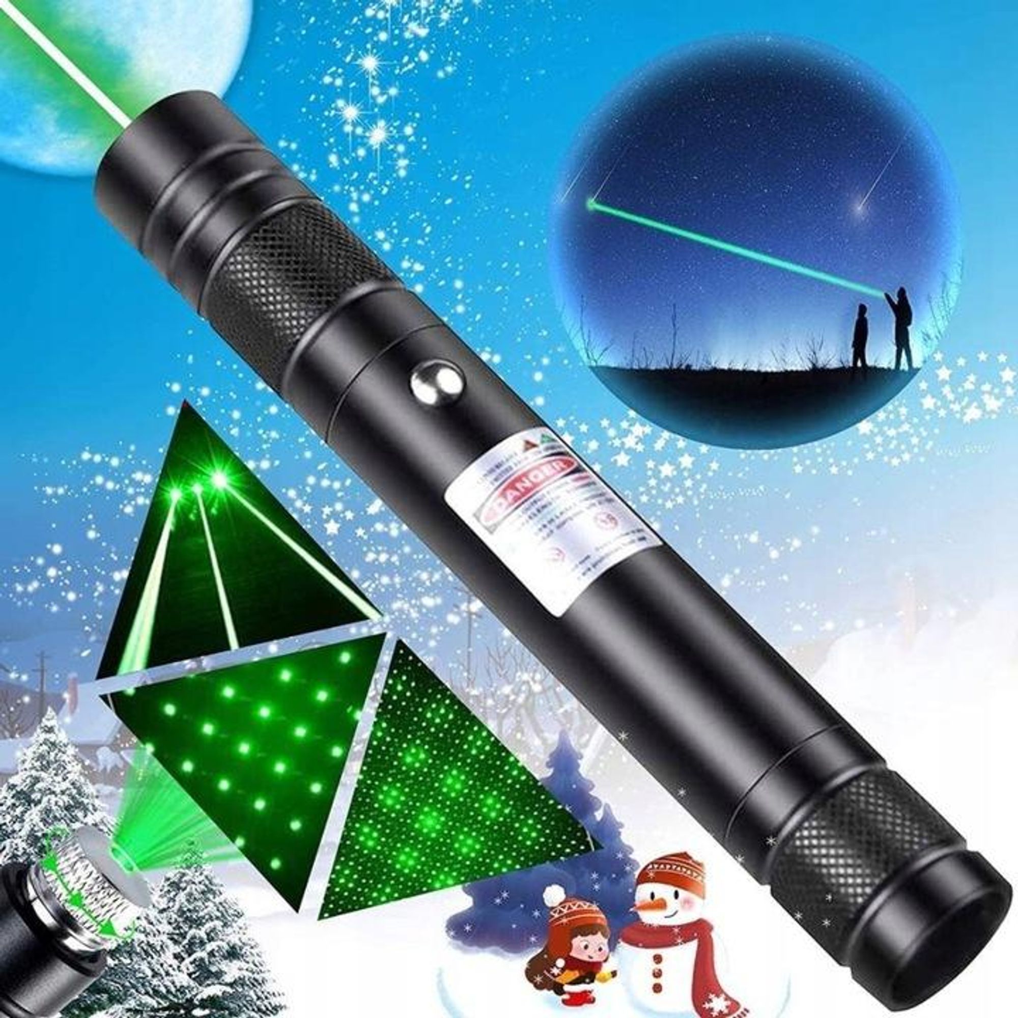 Laserpointer Mit Grünem Led-Licht, Stark, Grosse Reichweite + Verpackung
