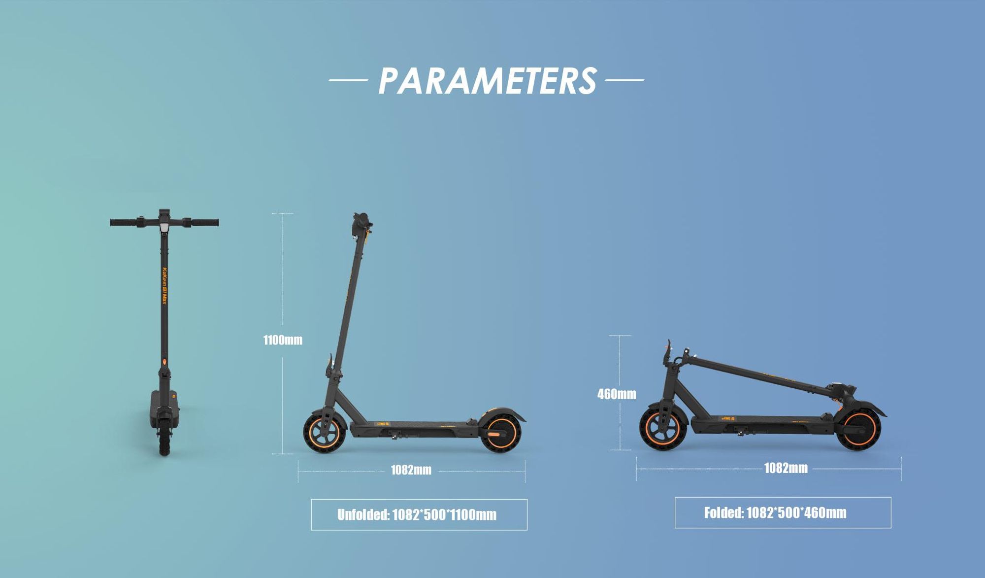 S1 Max - Trottinette Électrique Pliable - Batterie 36V 10,4Ah - Pneus 8 Pouces - Autonomie 39km - IP54 Imperméable - Nior
