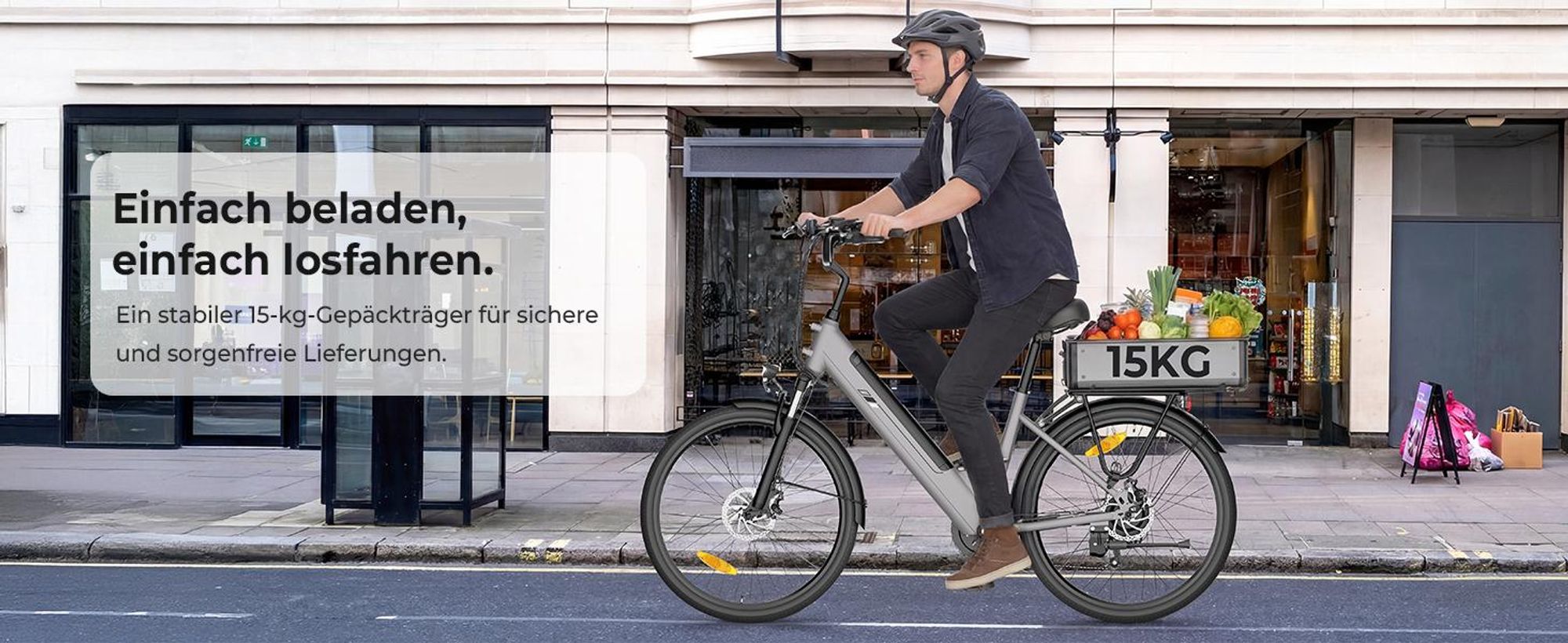 Touroll J2 ST E-Bike 26 Zoll, 250W Motor, 45Nm Drehmoment, 100km Reichweite, Tiefeinsteiger, Shimano 7-Gang, LED Display
