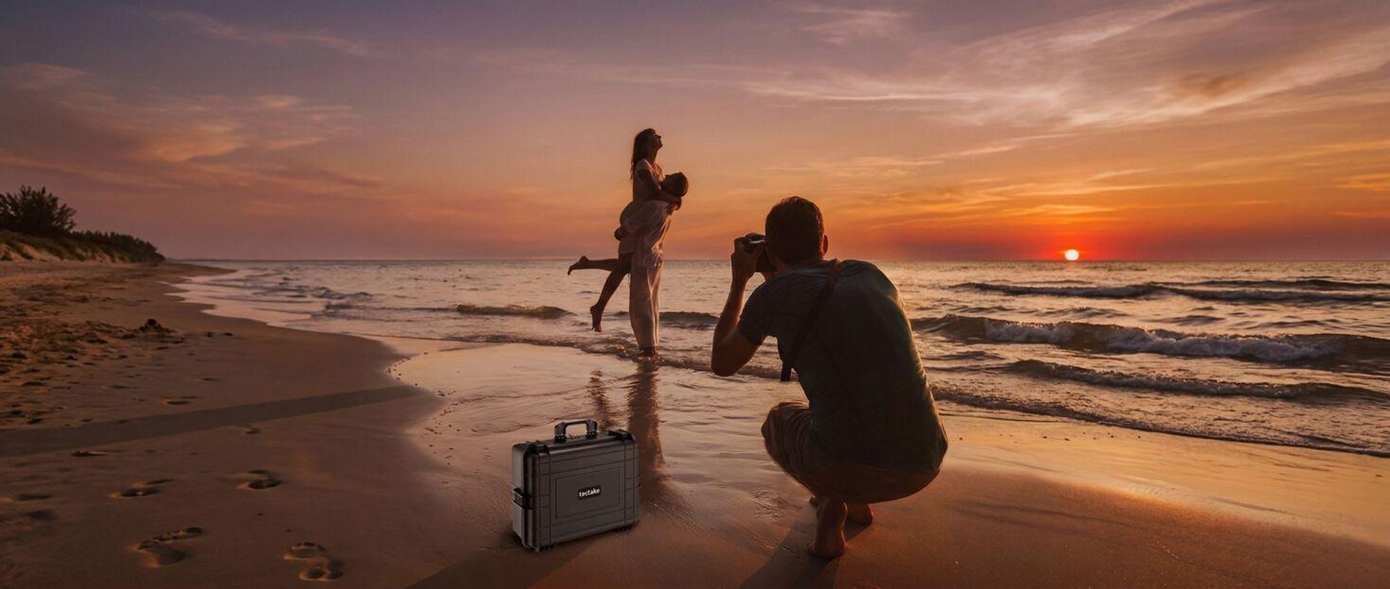 tectake® Kamerakoffer 56 x 42 x 21 cm