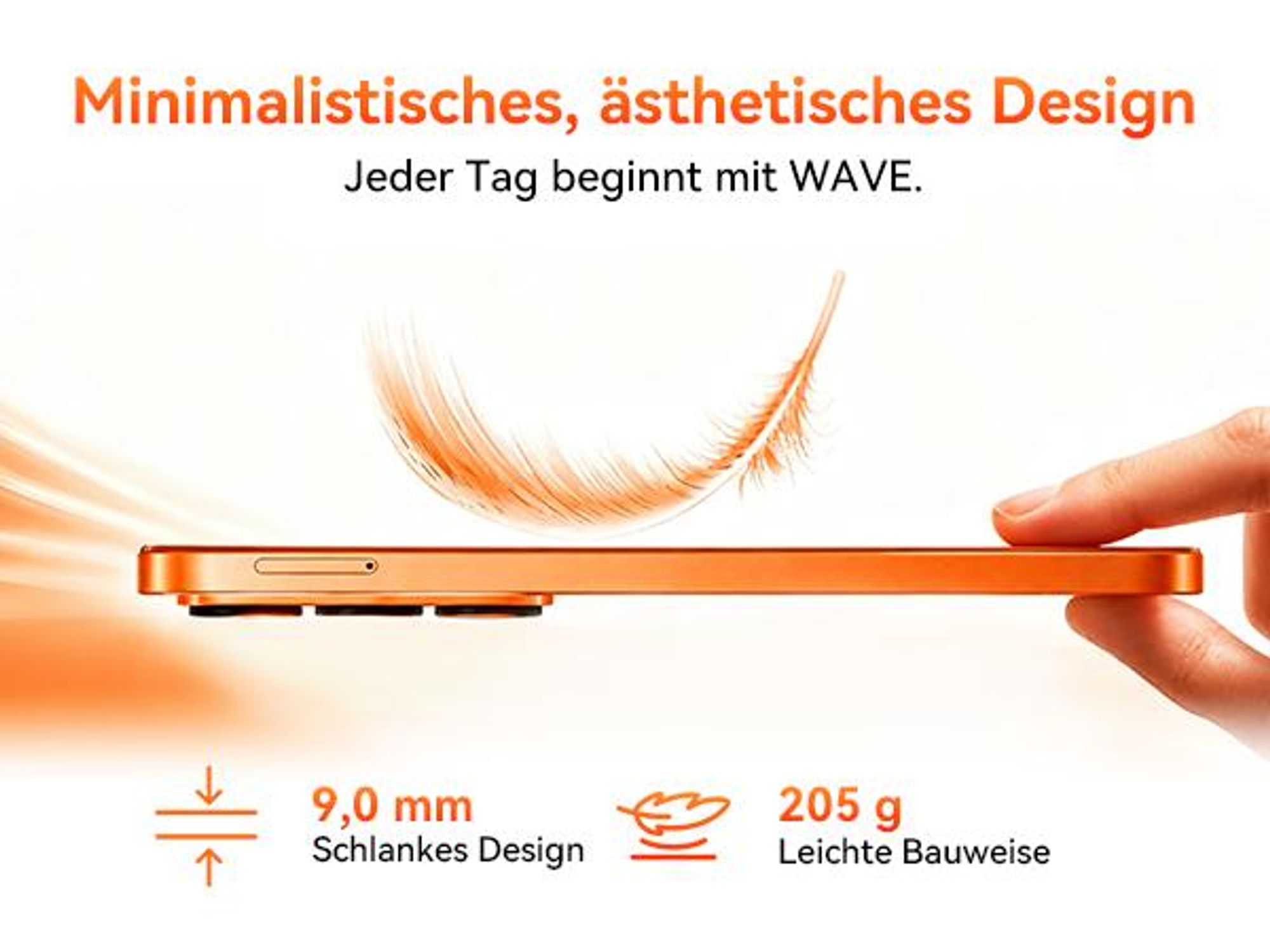 Blackview Wave 10C smartphone Ohne Vertrag, Android 16, 6.88", 120Hz, 1080p, Dual SIM, Face ID, 5000 mAh, Gemini AI, DokeOS 5.0, 1080p, 4G