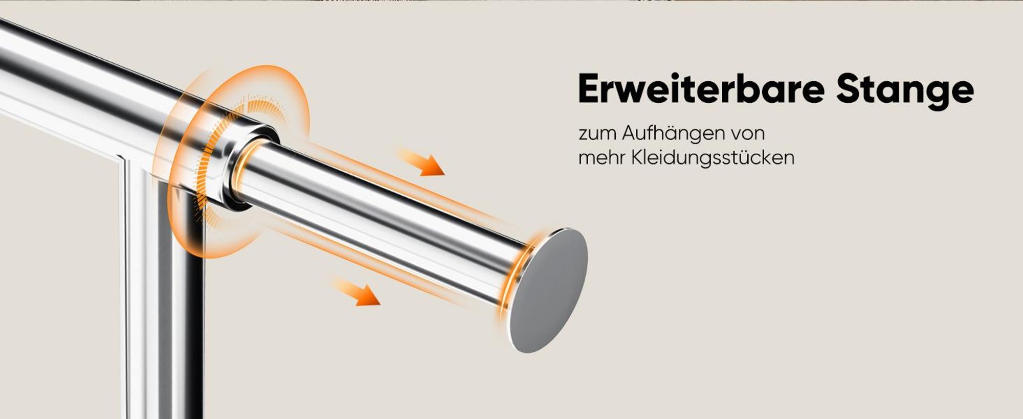 HOKEEPER Kleiderständer auf rollen,136 kg Tragkraft,Schwerlast Kleiderständer,ausziehbare Kleiderstange zum Aufhängen von Kleidung