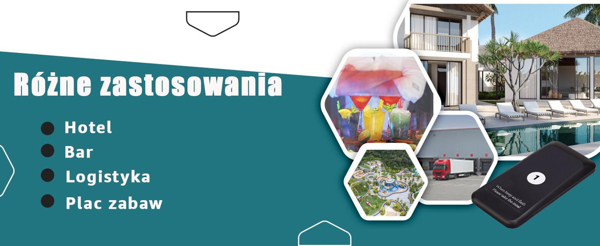 Retekess TD157 Restauracyjny system przywoławczy bezprzewodowy, 500M, 20H godzin pracy, 2 tryby wywoływania, dla dla Gastro Miasto i hotelarstwo