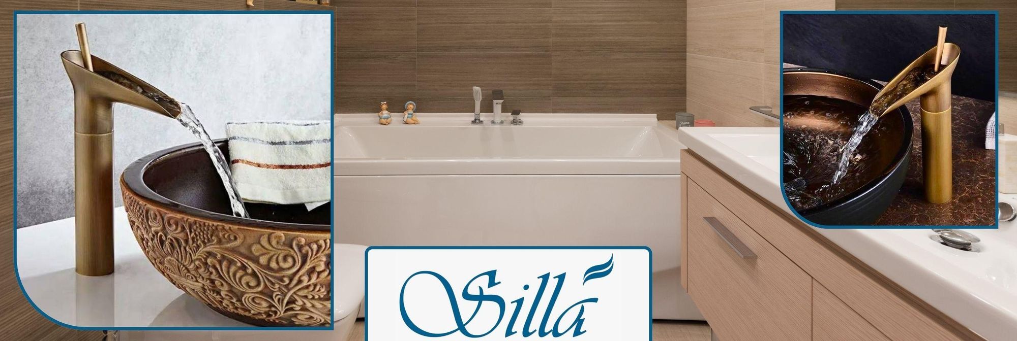 Silla, Gold, Wasserhahn, Spültischarmatur, Messing, Einhebelmischer, Bad, Armatur