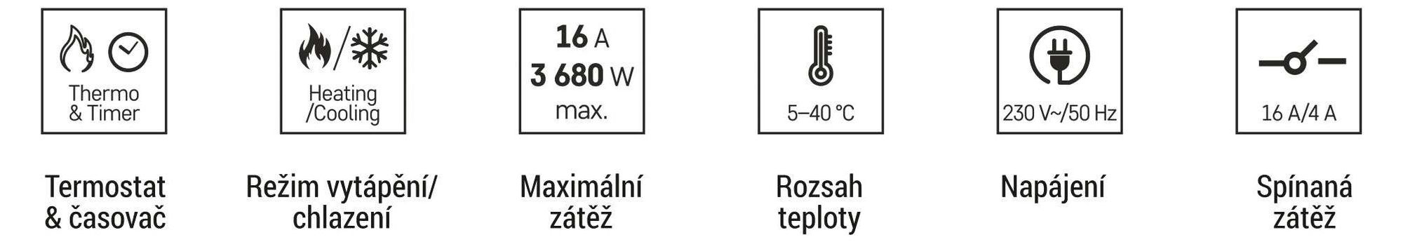 EMOS GoSmart 2v1 zásuvkový termostat a časovač s aplikací, chytrý domácí pokojový termostat + zásuvka s časovačem pro vytápění/chlazení, P56601FR