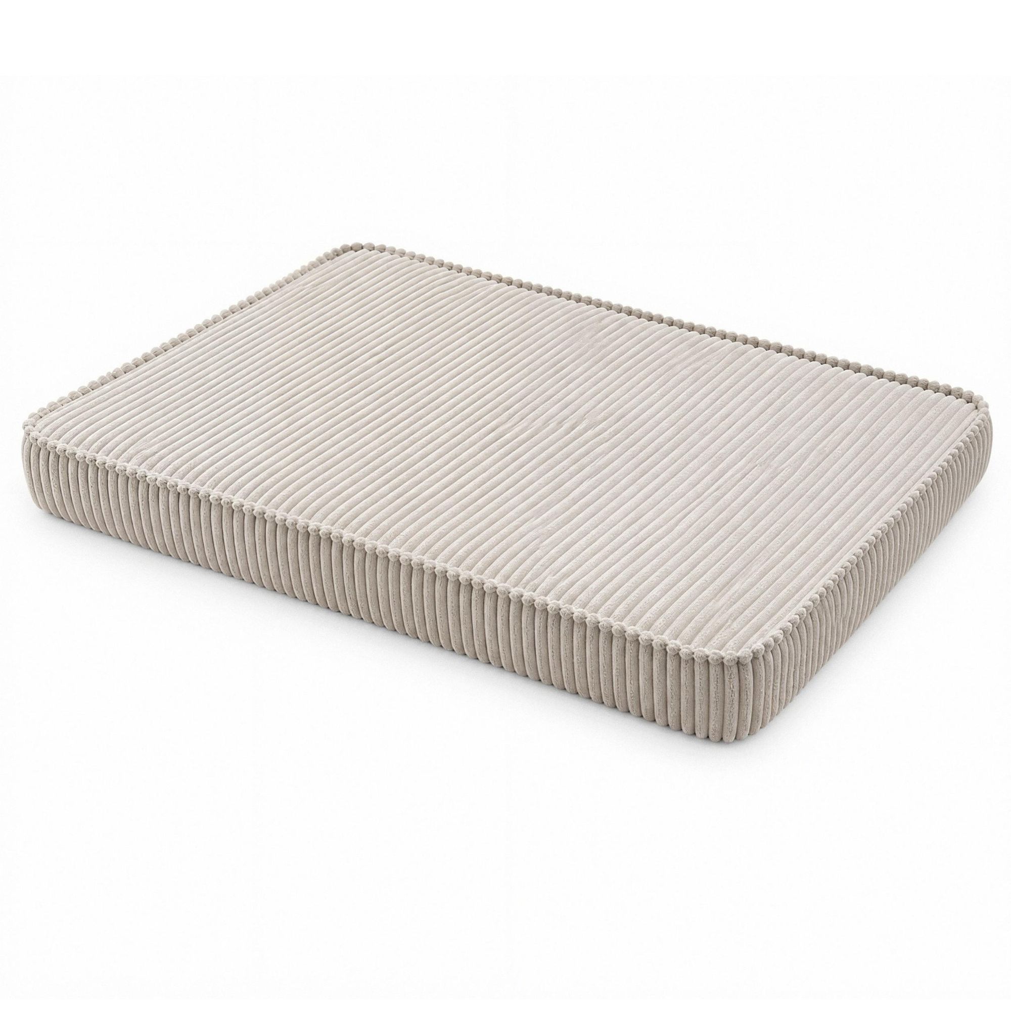 Hundebett Hundekissen Hundematte Cord 45X65X8 Cm Beige