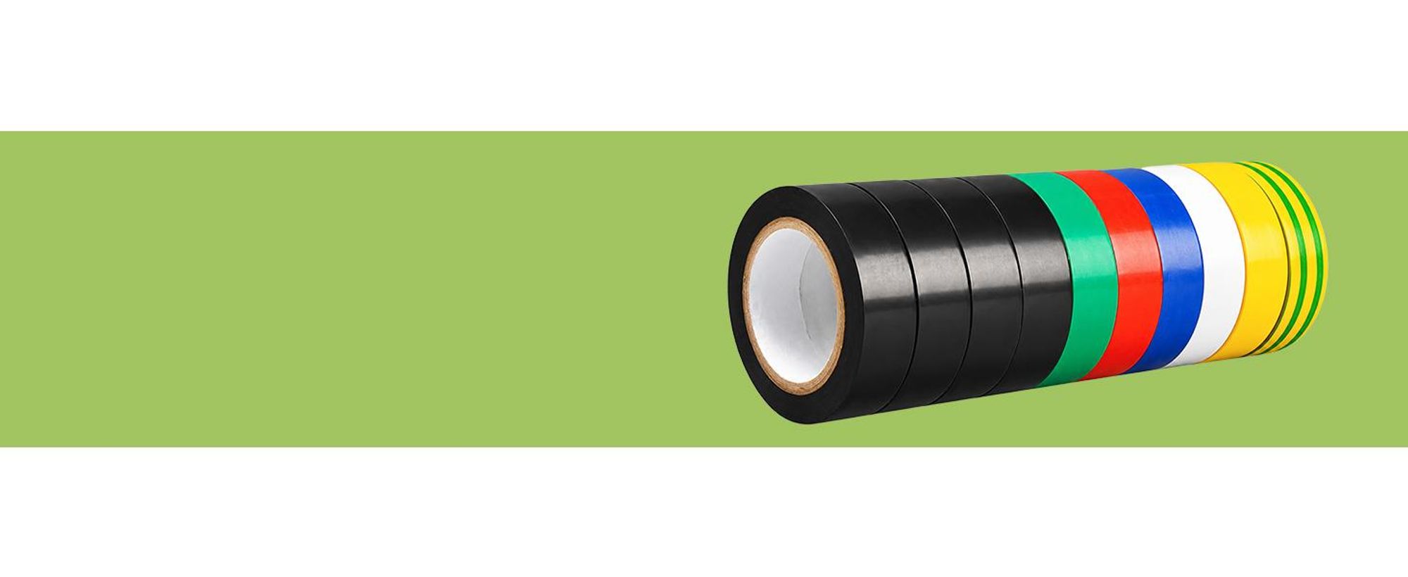 KRUMAD Isolierband Set 10 Rollen, Klebeband PVC, Isolier Tape, Reparaturband, für Haushalt, Werkstatt und geeignete Elektroarbeiten