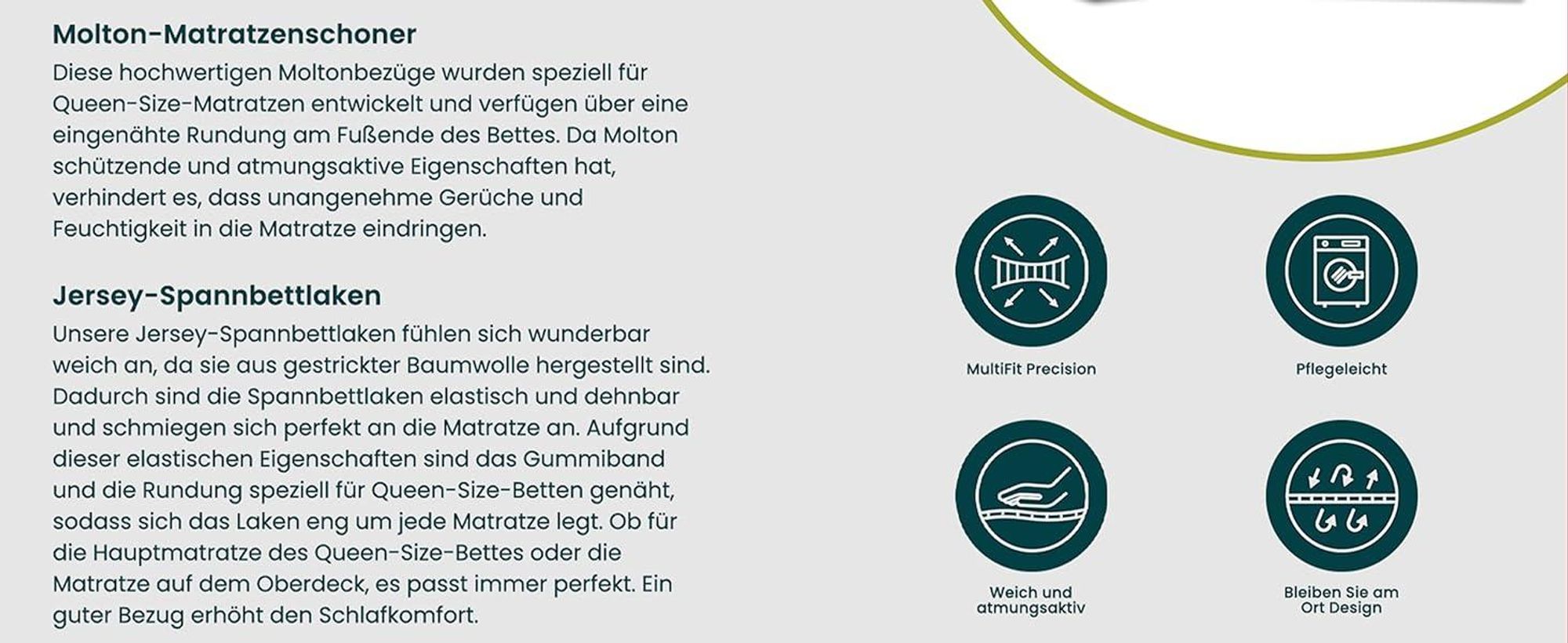 Wohnmobil in der Natur mit Spannbettlaken.