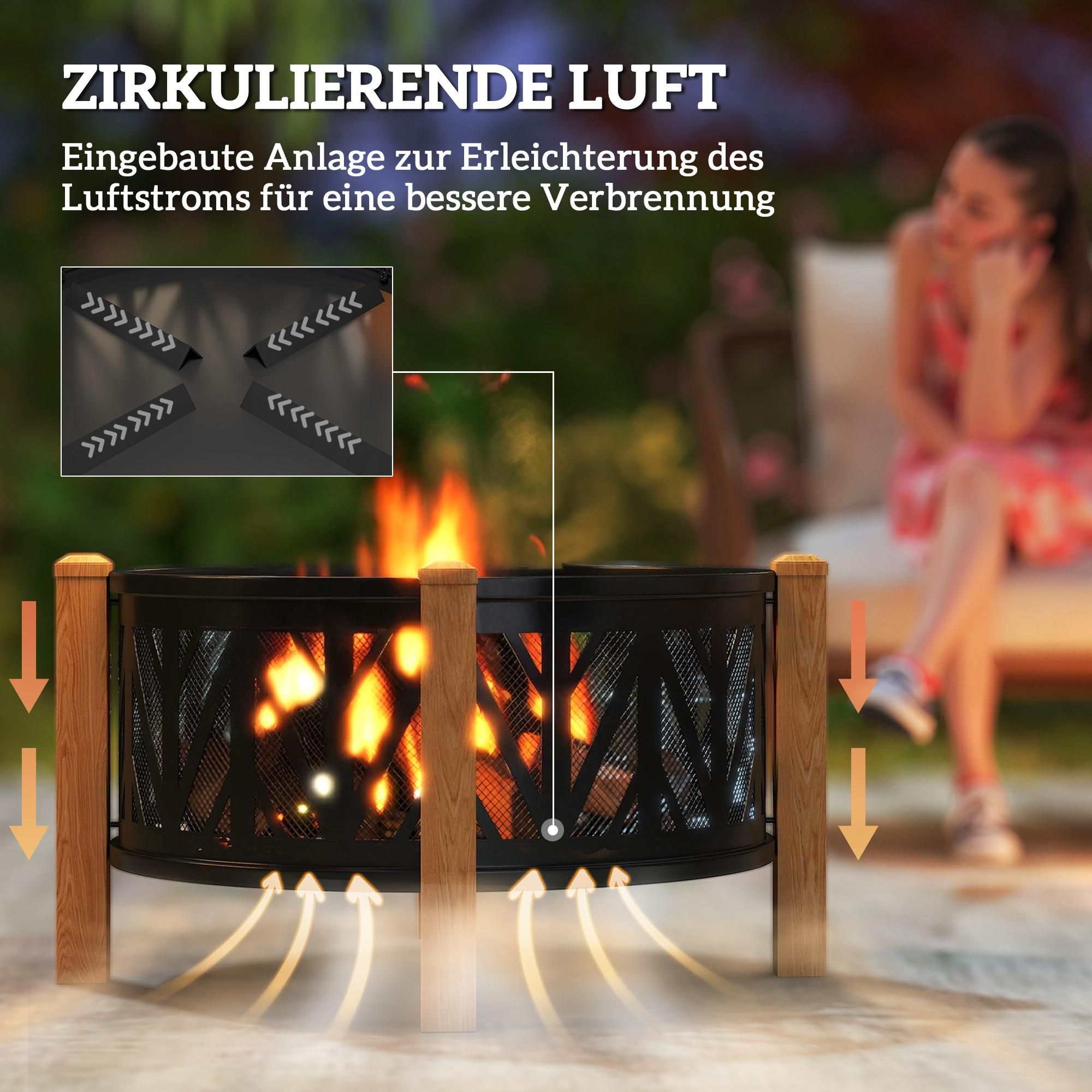 mit Grillschale Outdoor