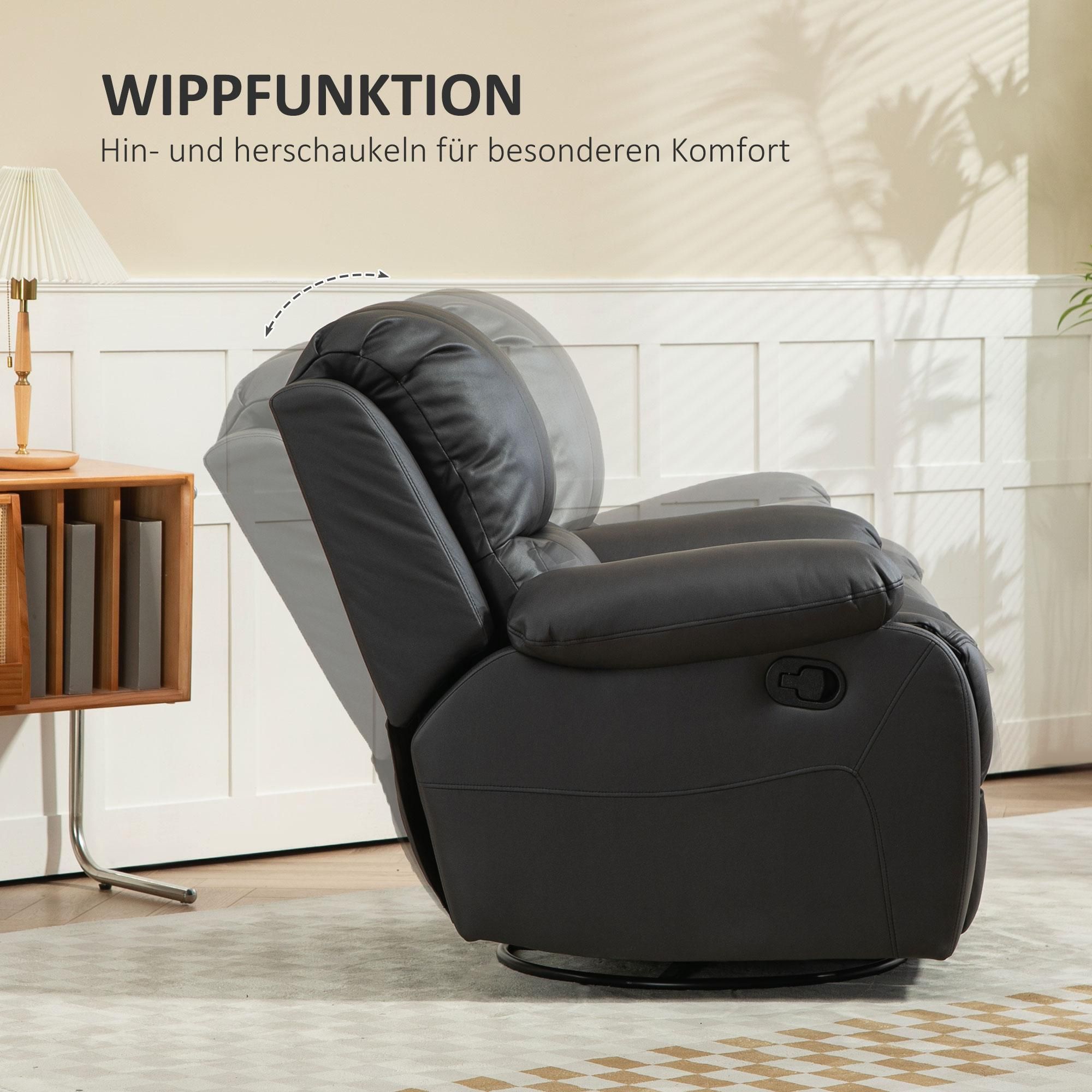 schaukelnd Wohnzimmersessel neigbar Wohnzimmer