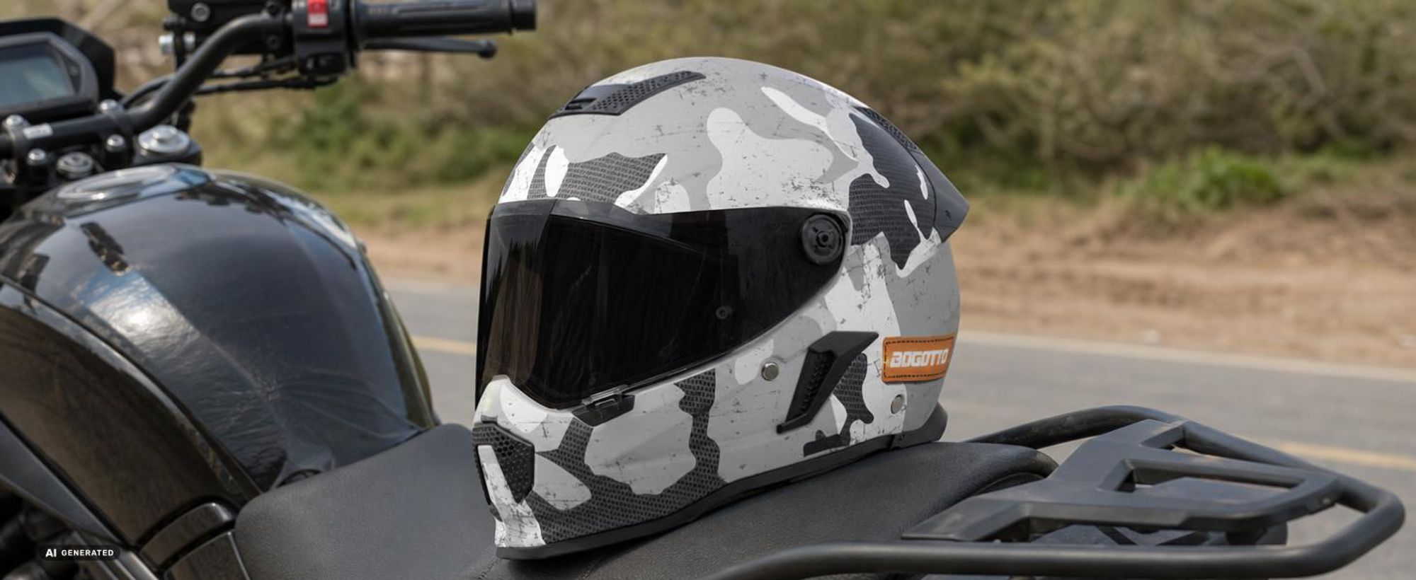 Bogotto Rapto Camo Helm, grün matt, 2XL (63/64)