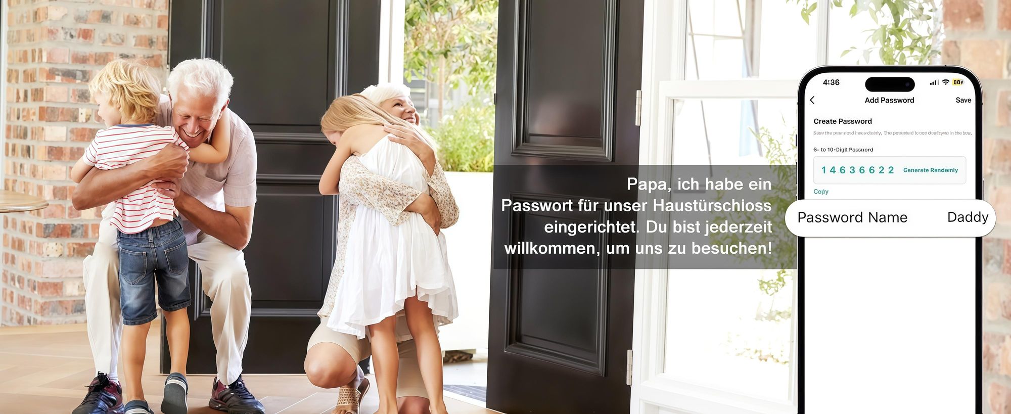 Smartes Türschloss Elektronischer Schließzylinder, Längenverstellbar (60-90mm) für Europrofil, 5-in-1 (Fingerabdruck, Tuya App, PIN, RFID, Schlüssel)
