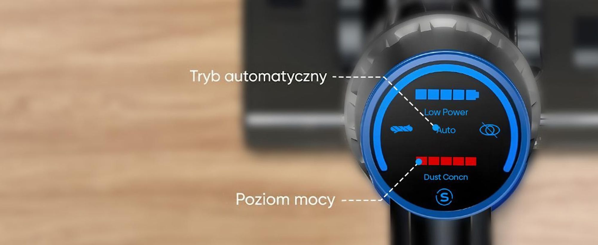Odkurzacz akumulatorowy Olvy z funkcją wycierania - Odkurzacz akumulatorowy bez worka z filtrem HEPA, wyświetlaczem LED i akcesoriami - Idealny do twardych podłóg i dywanów