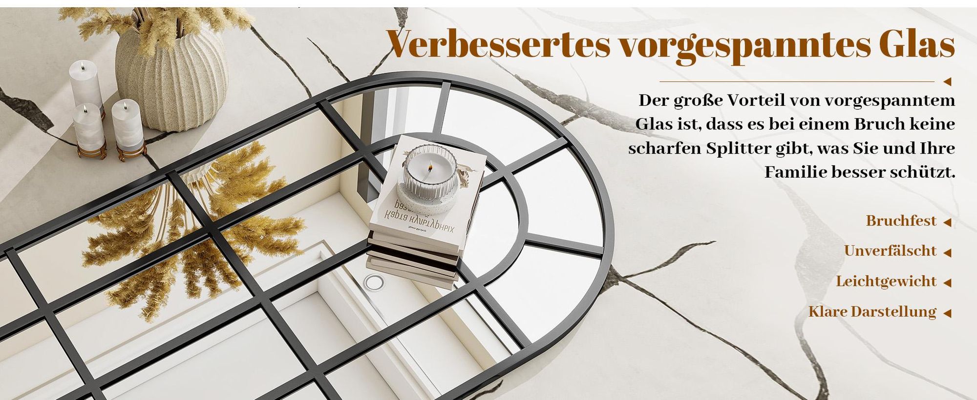 Koonmi 60x165 cm Fensterscheibe Ganzkörperspiegel -  Dekorative Vollkörper mit Metallrahmen hängend Schrägung für den Eingang, Wohnzimmer, Schwarz