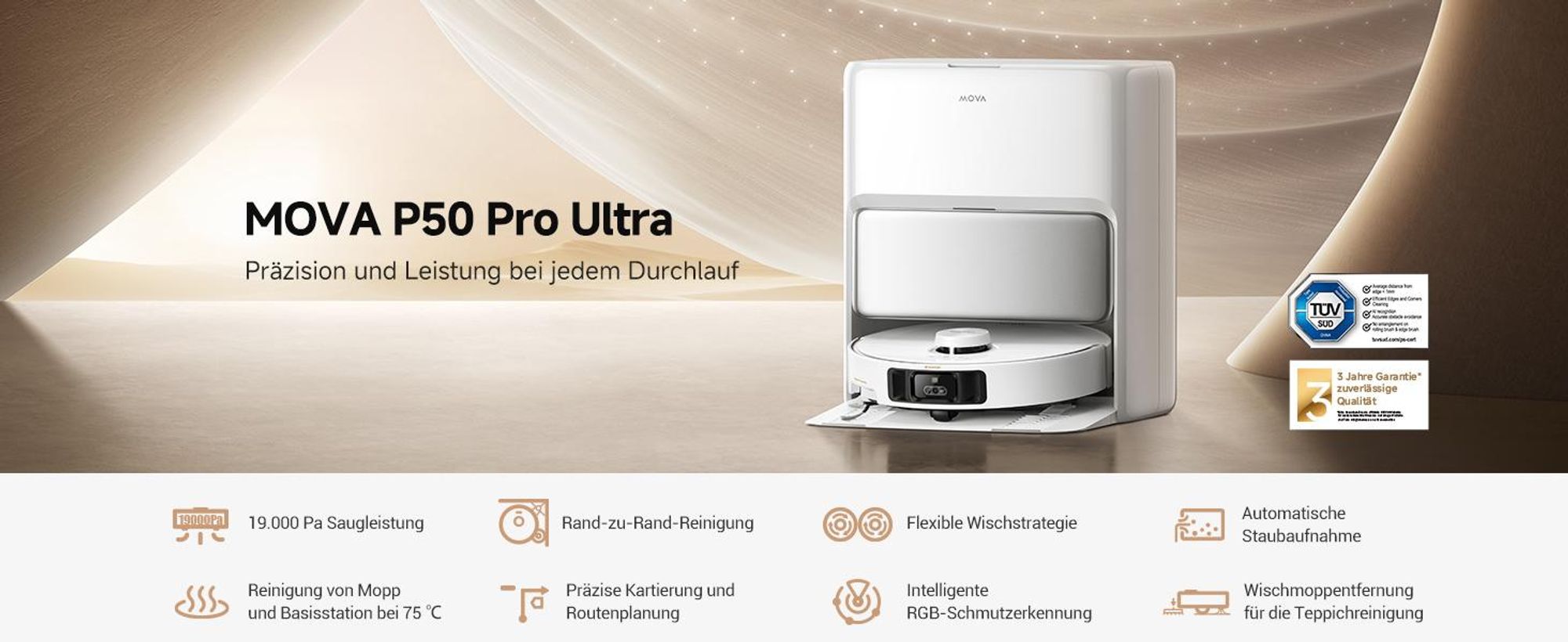 MOVA P50 Ultra Präzision und Leistung bei jedem Durchlauf