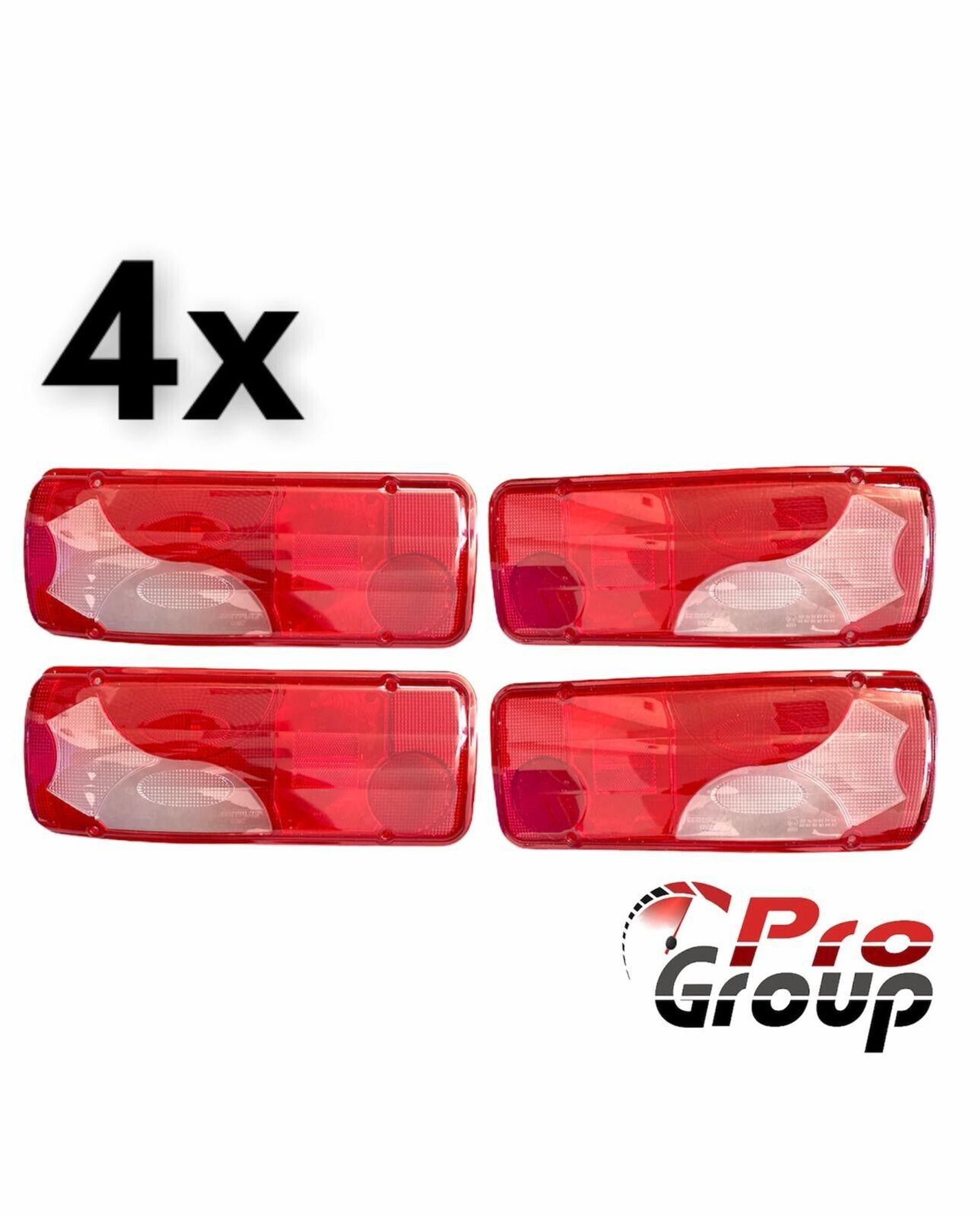 4x Lichtscheibe Heckleuchte Rücklichtglas Ersatzglas für Mercedes Sprinter 906