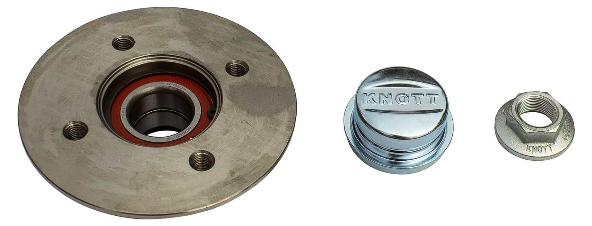 KNOTT Radlager-Set 100x4 Radnabe für ungebremste Anhänger VG7 und VG10