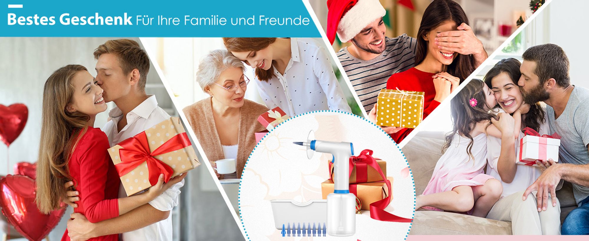 Ohrenschmalz-Entferner, Ohrenreiniger, elektrischer Ohrenreiniger, Ohrendusche, Ohrenreinigungsset mit 4 Reinigungsmodi und 10 Ohrstöpseln