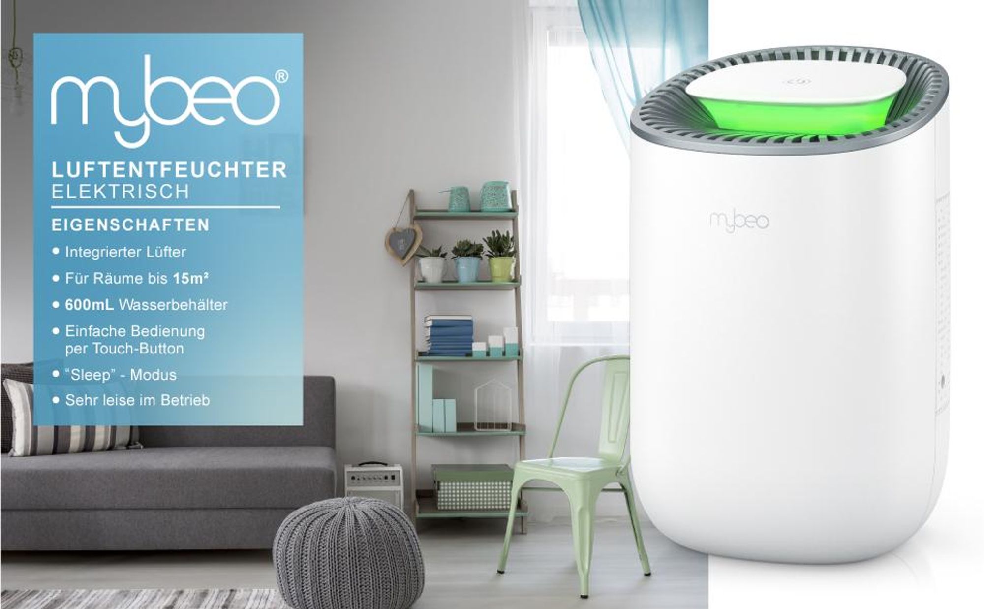 MyBeo Luftentfeuchter elektrischer Entfeuchter Dehumidifier