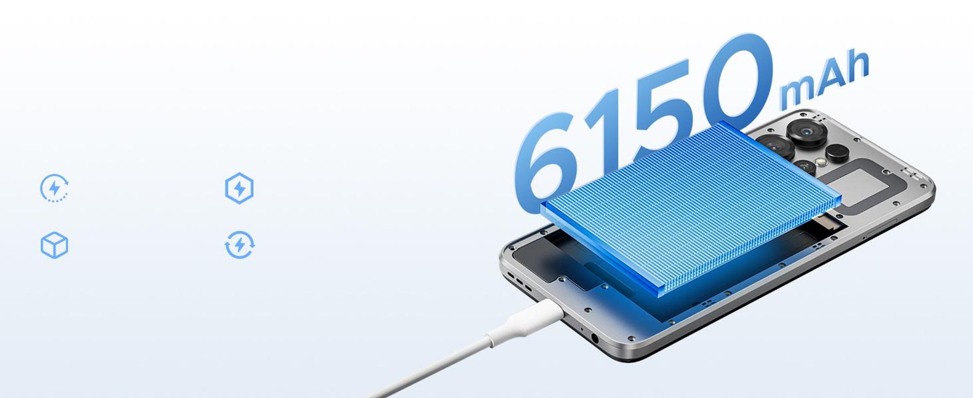 Smartfon DOOGEE Note56X Pro, Android 16, ekran 6,56" 90Hz, bateria 6150mAh, pamięć 32GB+128GB, 4G, aparat 13MP, NFC, czytnik linii papilarnych, OTG, bez umowy