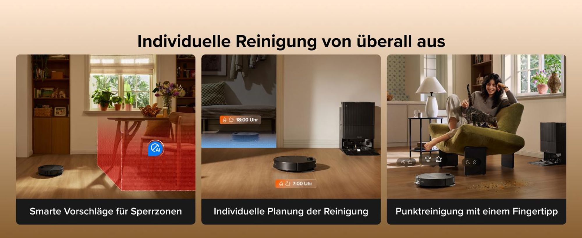 Roborock Qrevo Edge 2 Staubsauger Roboter, 25.000 Pa Saugroboter mit Wischfunktion Wischmopp-Hebefunktion, 80 °C Moppwäsche mit heißem Wasser, Schwarz