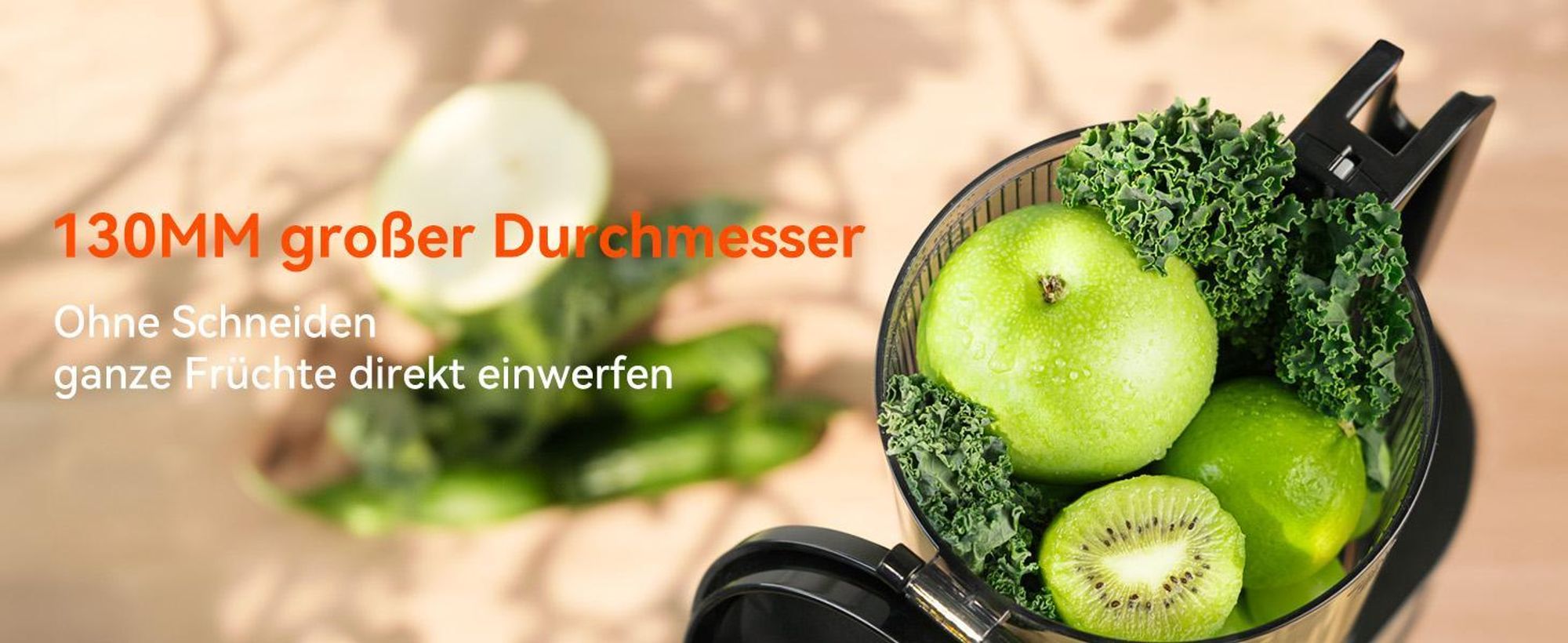 CelerySpec SJ-048-EU-SS Entsafter - Für Ganze Gemüse und Obst 250W Leistung 1.8L Kapazität Saftpresse lebensmittelechtes Material Edelstahl 130 mm Einfüllöffnung Rücklauffunktion - Silber