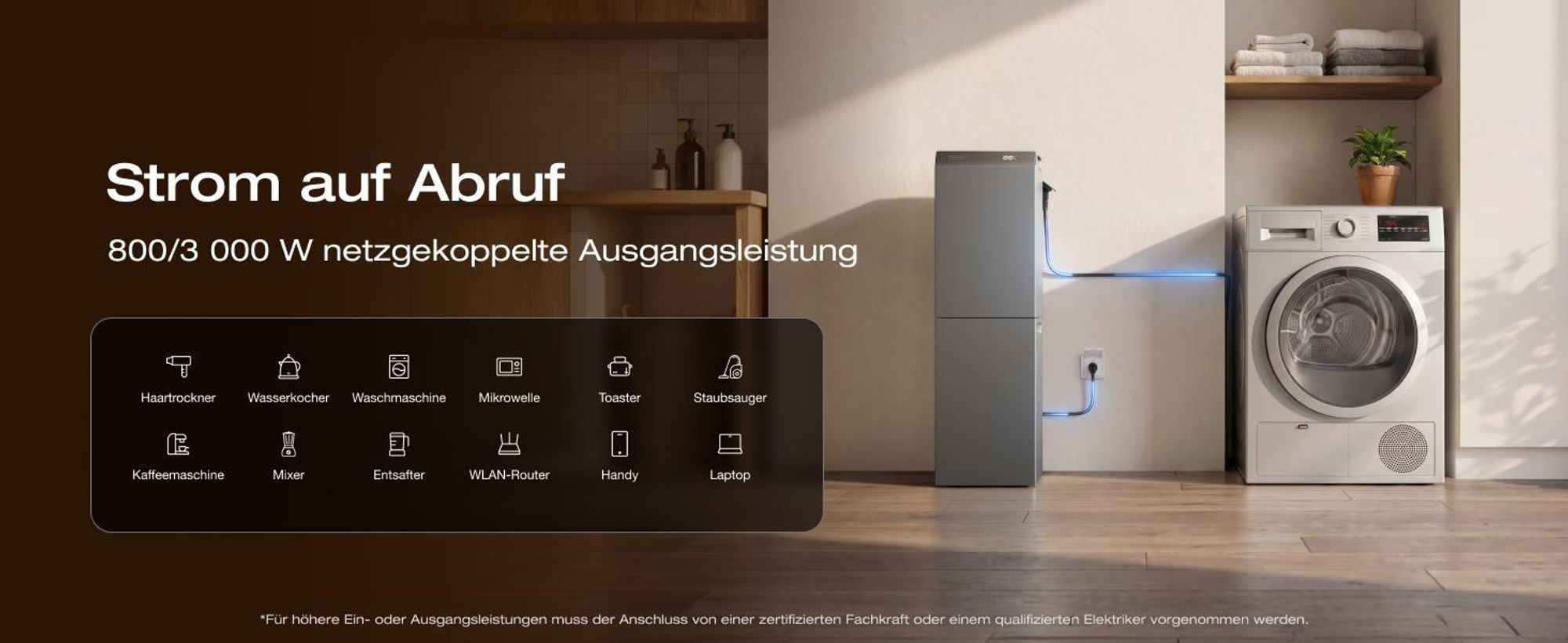 EF ECOFLOW STREAM AC 5000 × 2, Balkonkraftwerk mit 5 024 Wh Speicher , 100 % kompatibel mit allen Mikro-Wechselrichtern, 3 000 W Ausgangsleistung