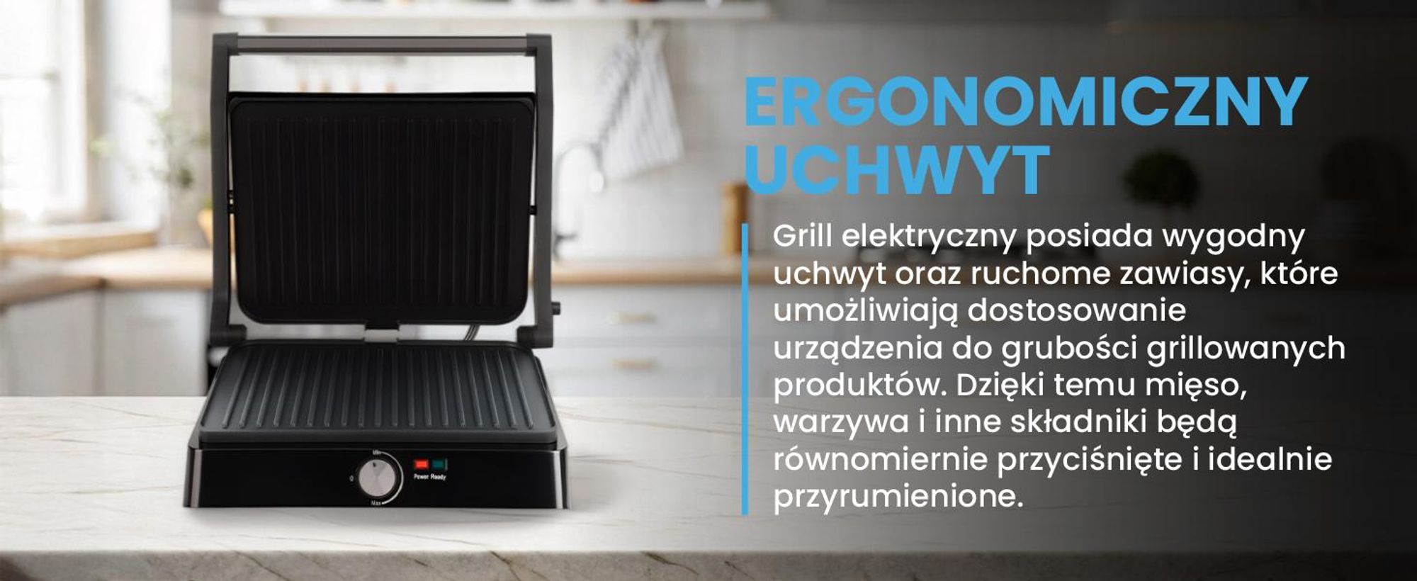 Opiekacz do kanapek sandwich panini z tacką ociekową