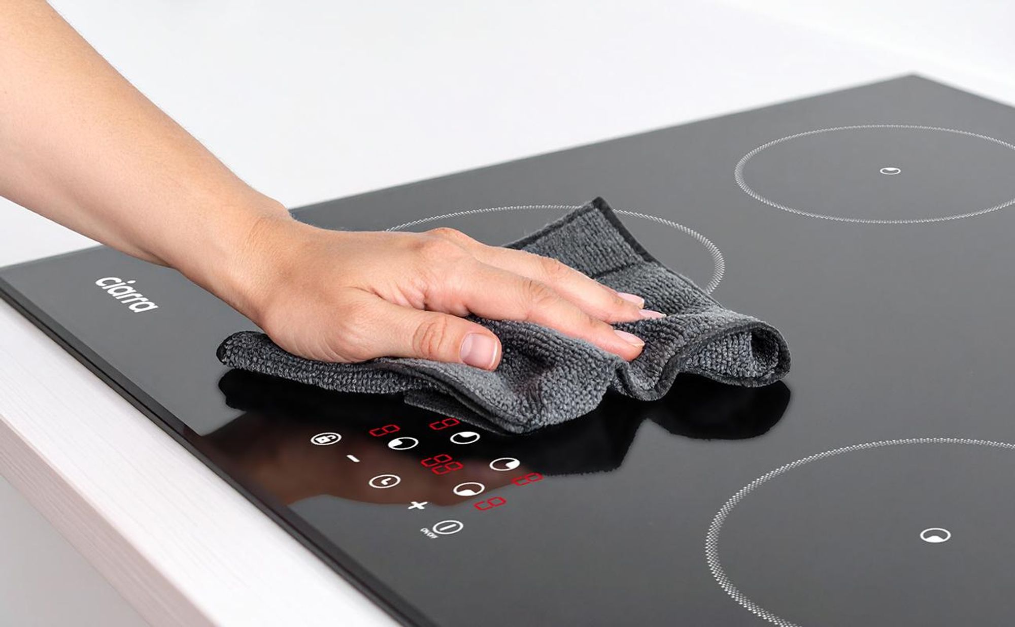 CIARRA Table de cuisson à induction 4 zones encastrable 6000 watts VM4BIH-F