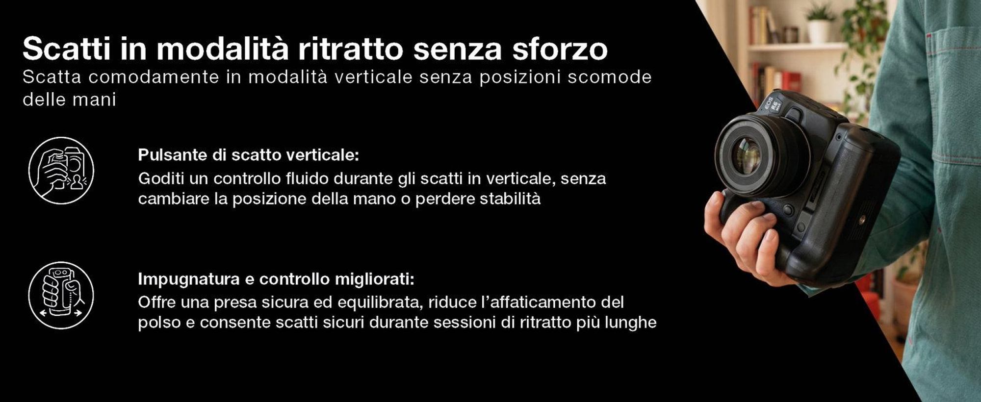 CELLONIC Impugnatura BG-E10 compatibile con Battery grip per fotocamera fotografia verticale multifunzione portabatterie LP-E10