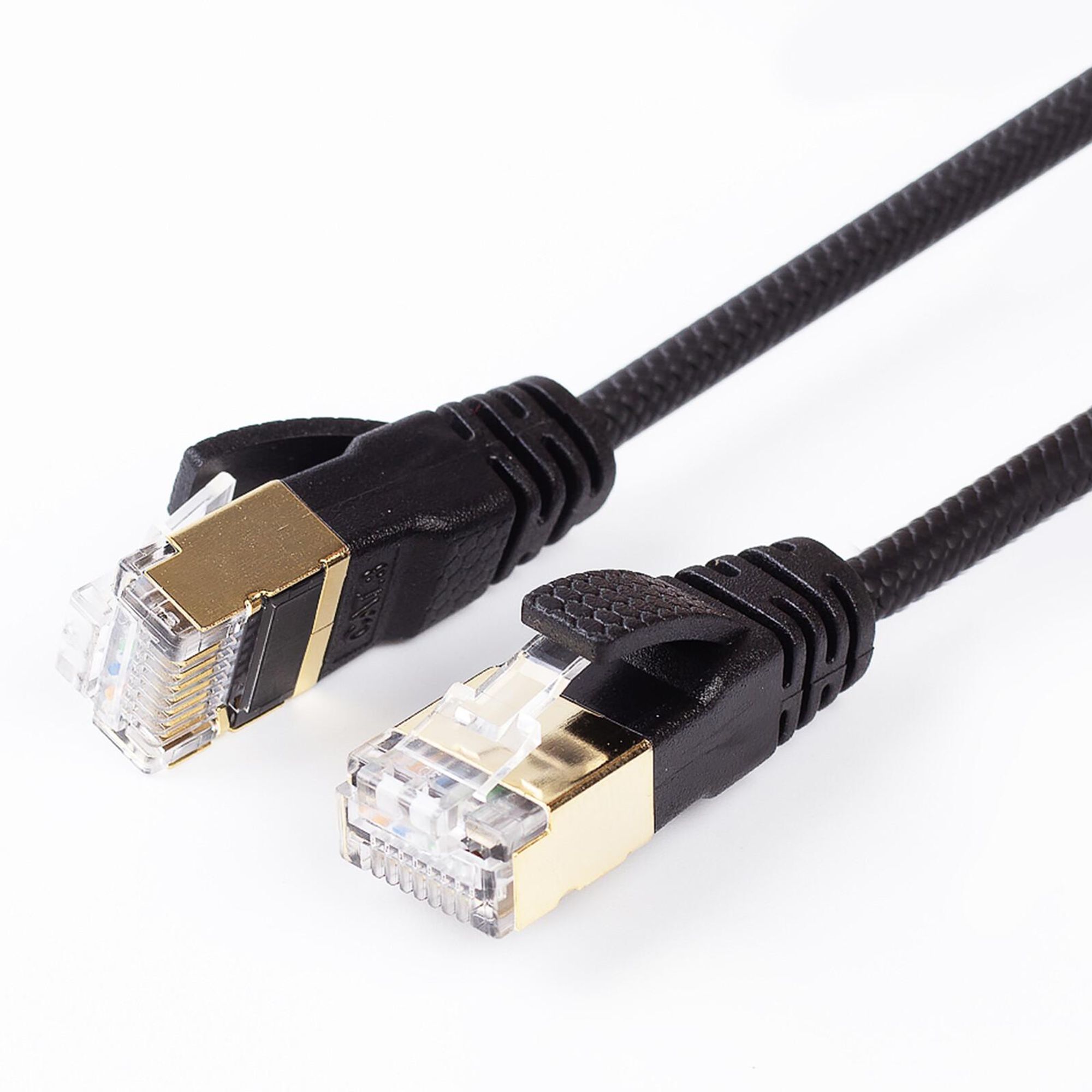 Patchkabel Slim 0,5m CAT6 RJ45 Netzwerkkabel LAN Kabel dünn schmal weiß
