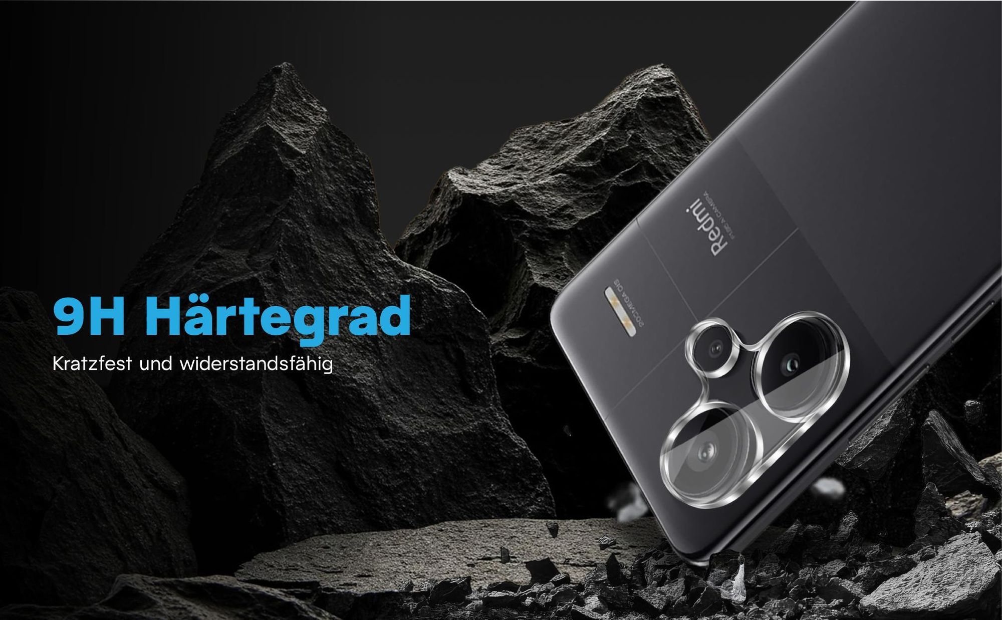 Kameraglas Doppelpack für Xiaomi Redmi Note 13 Pro+ 5G für vollständigen Schutz