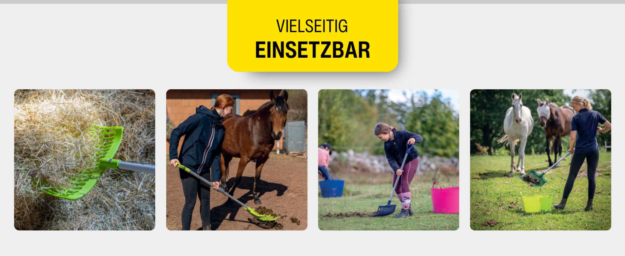 Schwedengabel V-Fork pink – Höhenverstellbare Mistgabel 75–115 cm aus Polycarbonat