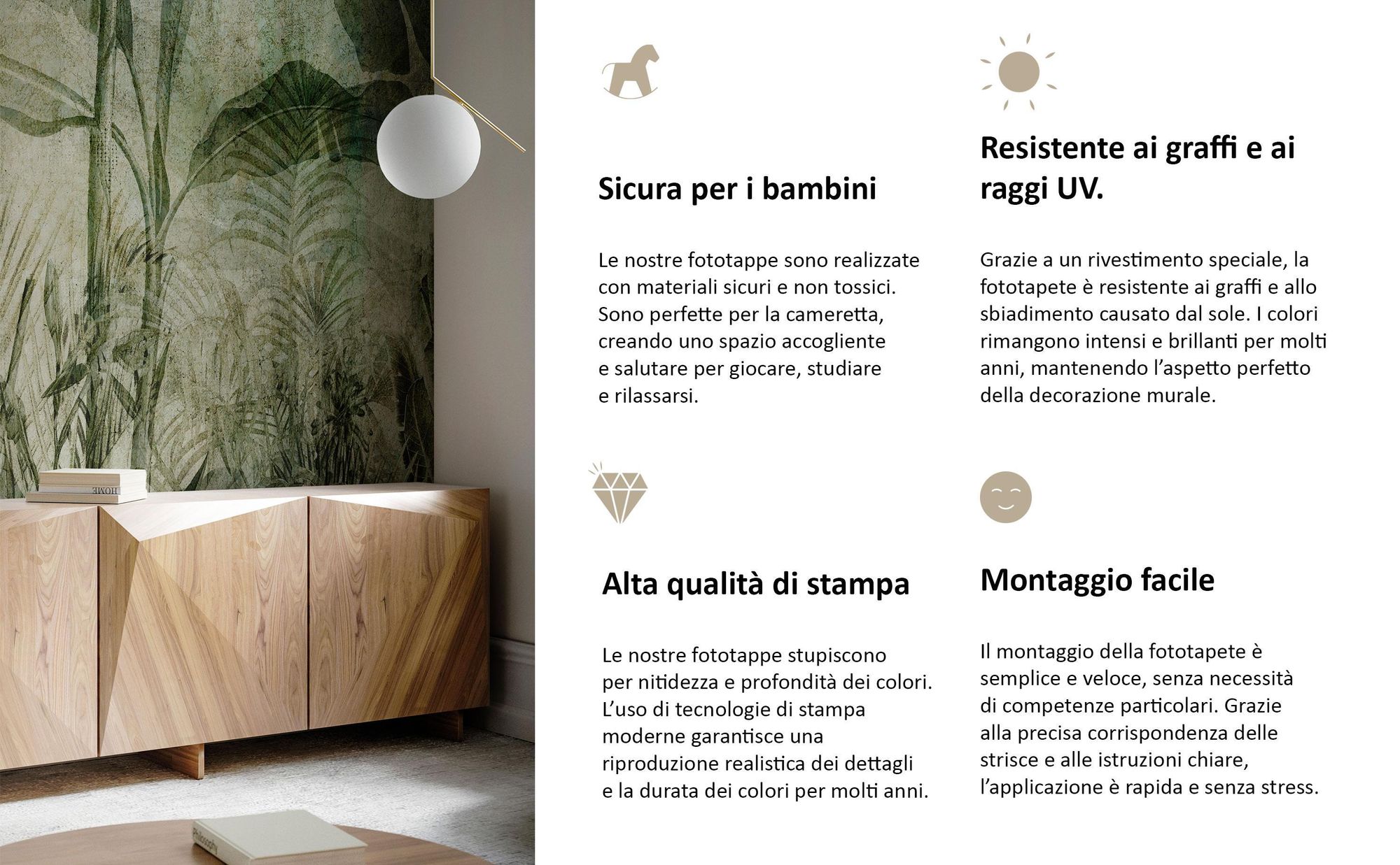 Carta da parati in tessuto non tessuto – 100 x 70 cm – stile classico – motivo naturale.
Carta da parati in tessuto non tessuto di alta qualità – 500 x 350 cm – stile classico – motivo naturale