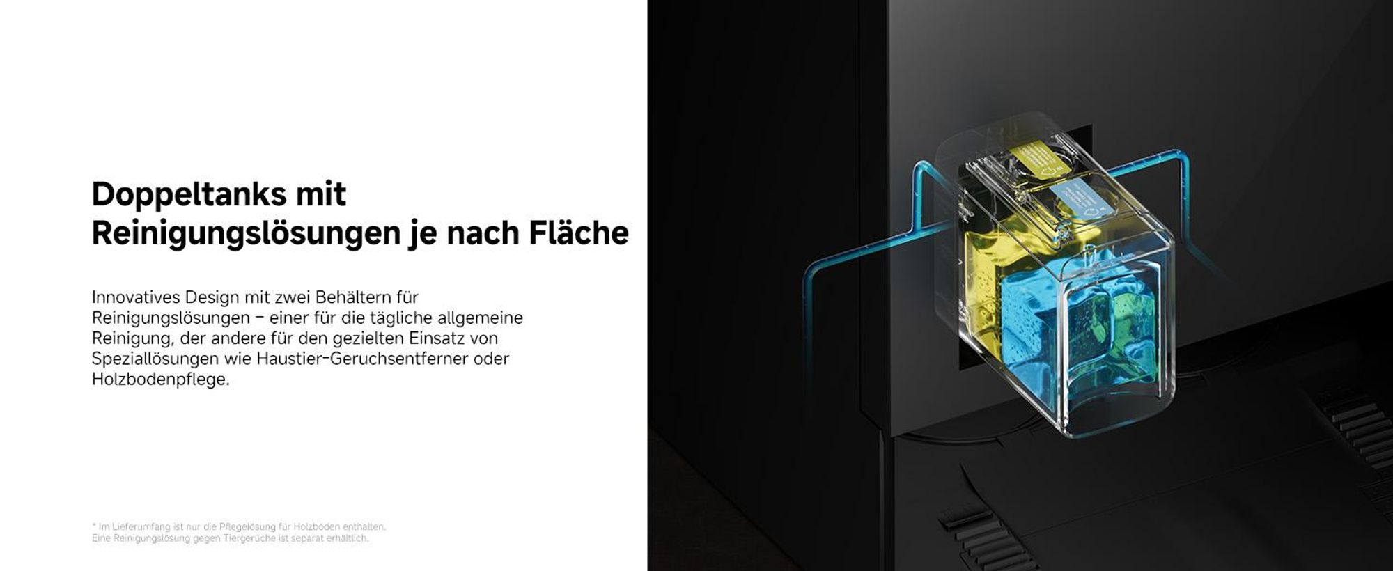 MOVA MOBIUS 60 Saugroboter – MopSwap™, 30.000 Pa, dynamisches Saugrückhaltesystem, 8 cm Hindernis, flexible Navigation, 100 °C PTC für Waschbretter